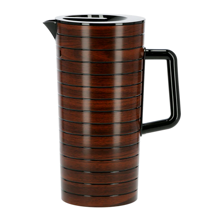 Royalford RF8218 Cherrywood Acrylic Water Jug, 2.4L - Ergonomic Handle with Spill Proof Pouring Spout | Leak Proof Lid | Ideal for Serving Water, Juice & More - Image 4