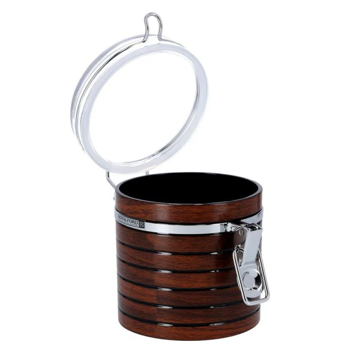 Royalford RF8221 Cherrywood Acrylic Canister 570ML | Airtight Kitchen Storage Jar | Clamp Lock Lid| Durable Acrylic Body| Stylish Wood Finish for Dry Food Storage - Image 5