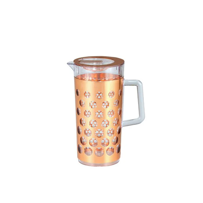 Royalford RF8227 2310 ML Rose Gold Acrylic Water Jug - Multi-Purpose Pitcher, Transparent leak-Proof Lid with Spill Proof Pouring Spout | Ergonomic Handle & Lead-Free | Ideal for Water, Juice & More - Image 2