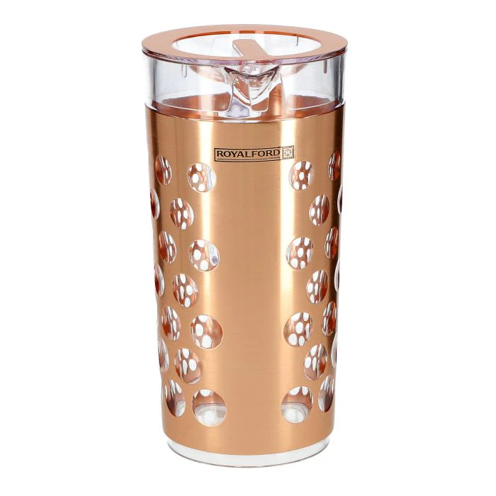 Royalford RF8227 2310 ML Rose Gold Acrylic Water Jug - Multi-Purpose Pitcher, Transparent leak-Proof Lid with Spill Proof Pouring Spout | Ergonomic Handle & Lead-Free | Ideal for Water, Juice & More - Image 4
