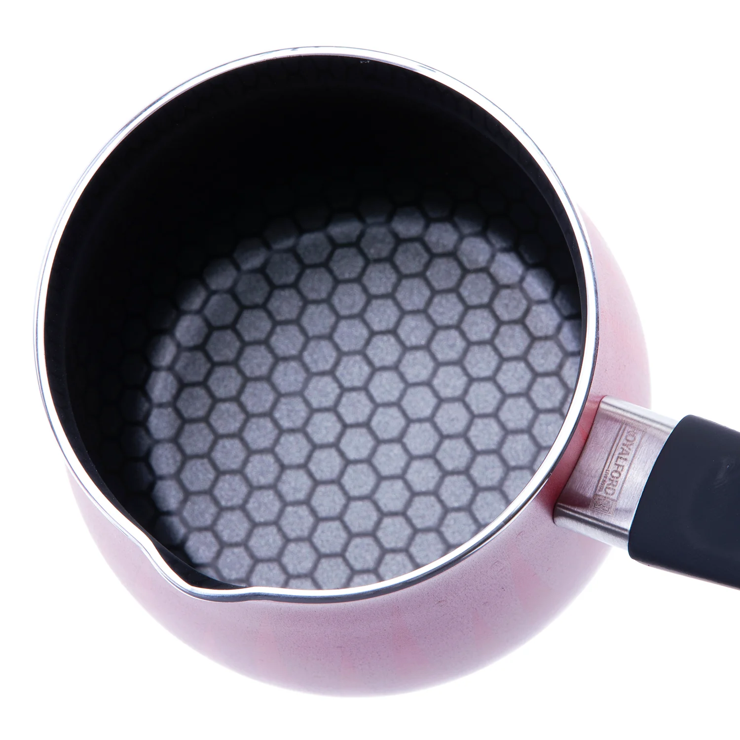 Royalford RF8271 Coffee Warmer | 8.5CM Aluminium Flame Design Milk & Coffee Heating Pot | Durable Lightweight Heat Efficient Mini Warmer for Home & Office Use - Image 4