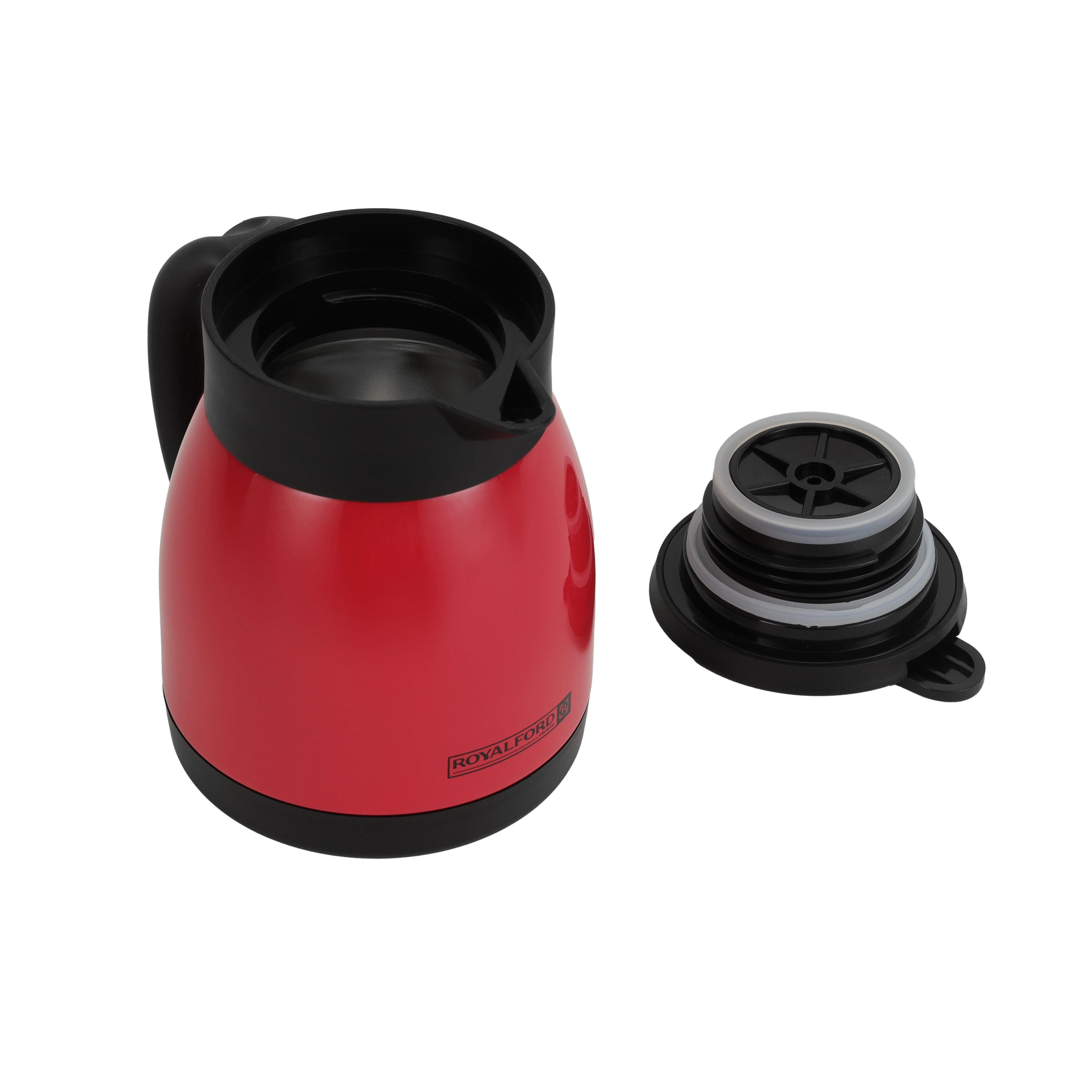 Royalford RF8303 Coffee Pot 500ML| Stainless Steel Thermal Coffee Server | 304 Inner Pot Keeps Drinks Hot or Cool | Ideal for Home, Office, Hotel & Café Tea Serving Use - Image 4