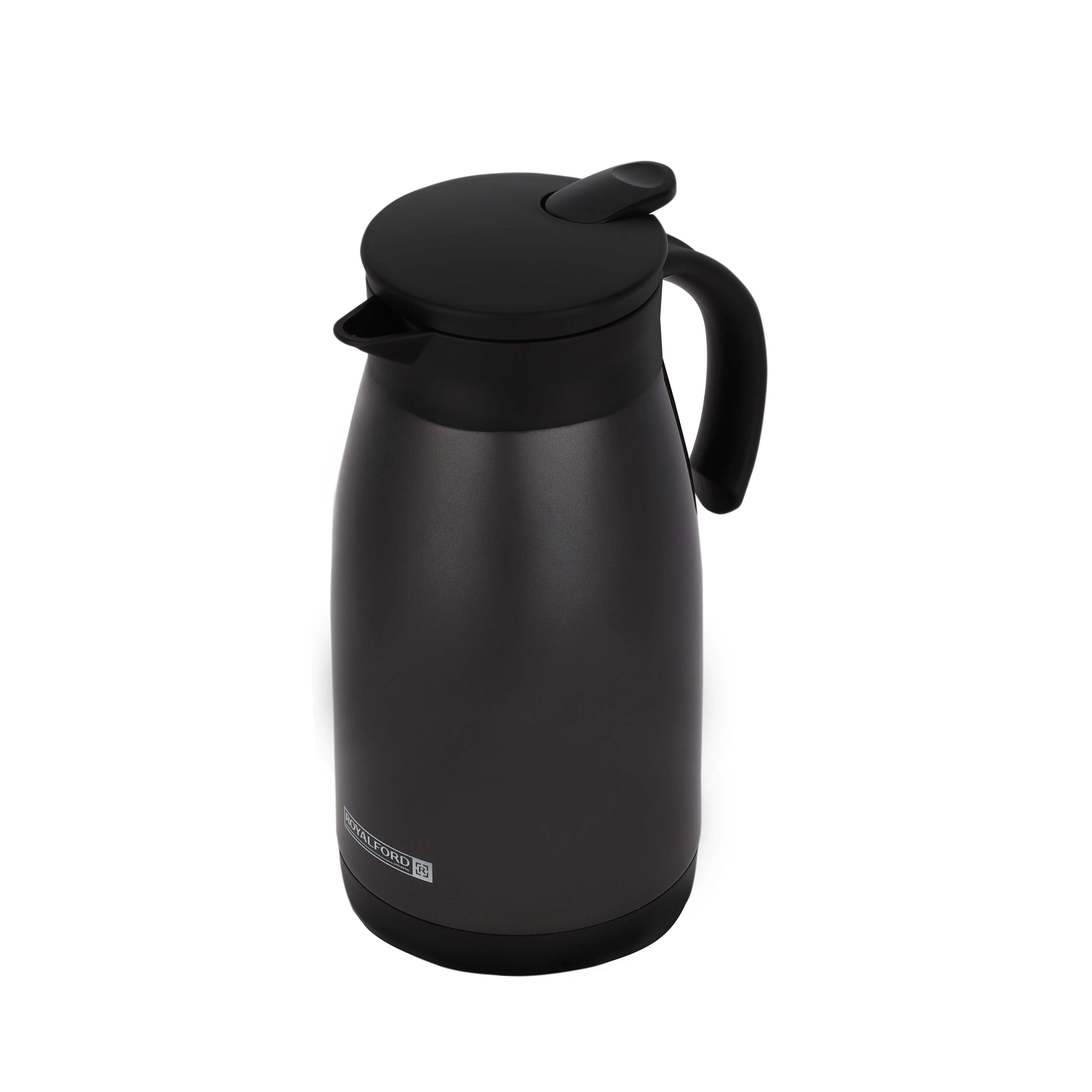 Royalford RF8304 Double Wall Coffee Pot |1000ML Stainless Steel Thermal Server | 304 Inner Pot Keeps Beverages Hot or Cool |Ideal for Home, Office, Hotel & Café Serving