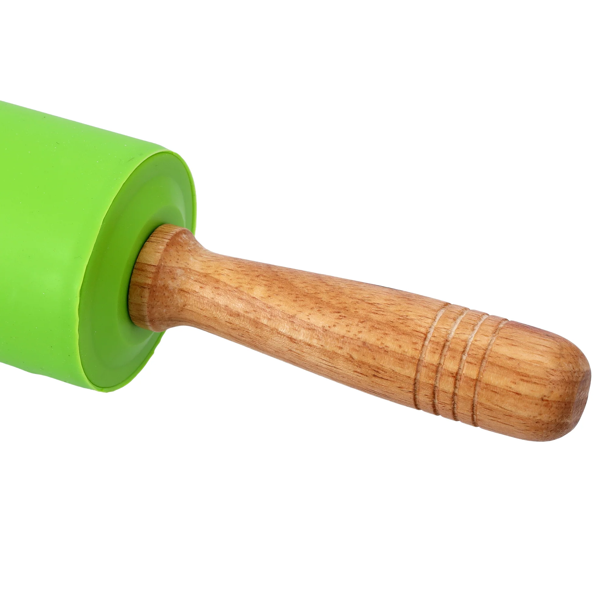 Royalford RF8326 Deluxe Rolling Pin | Silicone Cover Non Stick Baking Roller with Wooden Handles | Perfect for Roti, Chapati, Pastry & Pizza | Easy Rolling Kitchen Tool - Image 4