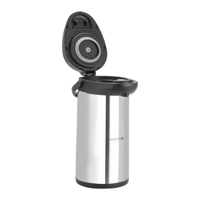 Royalford RF8336 3L Double Wall Stainless Steel Vacuum Flask | Pump Action Pouring System | Keeps Drinks Hot & Cold for Long Hours| Ideal for Home, Office & Catering Use - Image 2