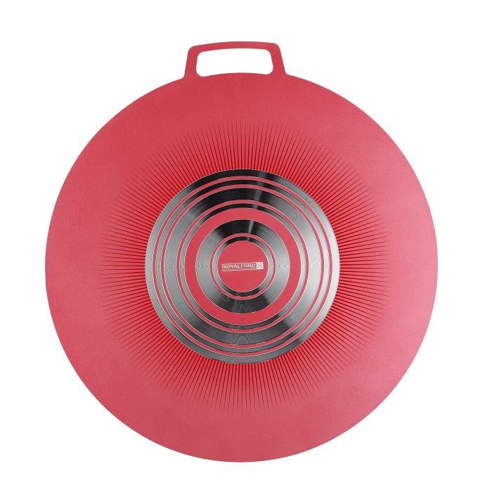 Royalford RF8449 45cm Flat Tawa | 3.5mm Thick Non-Stick Cookware | 2-Layer Interior Coating | 3-Coat Heat-Resistant Finish | Perfect for Roti Dosa, Chapati, Pancake Etc - Image 3