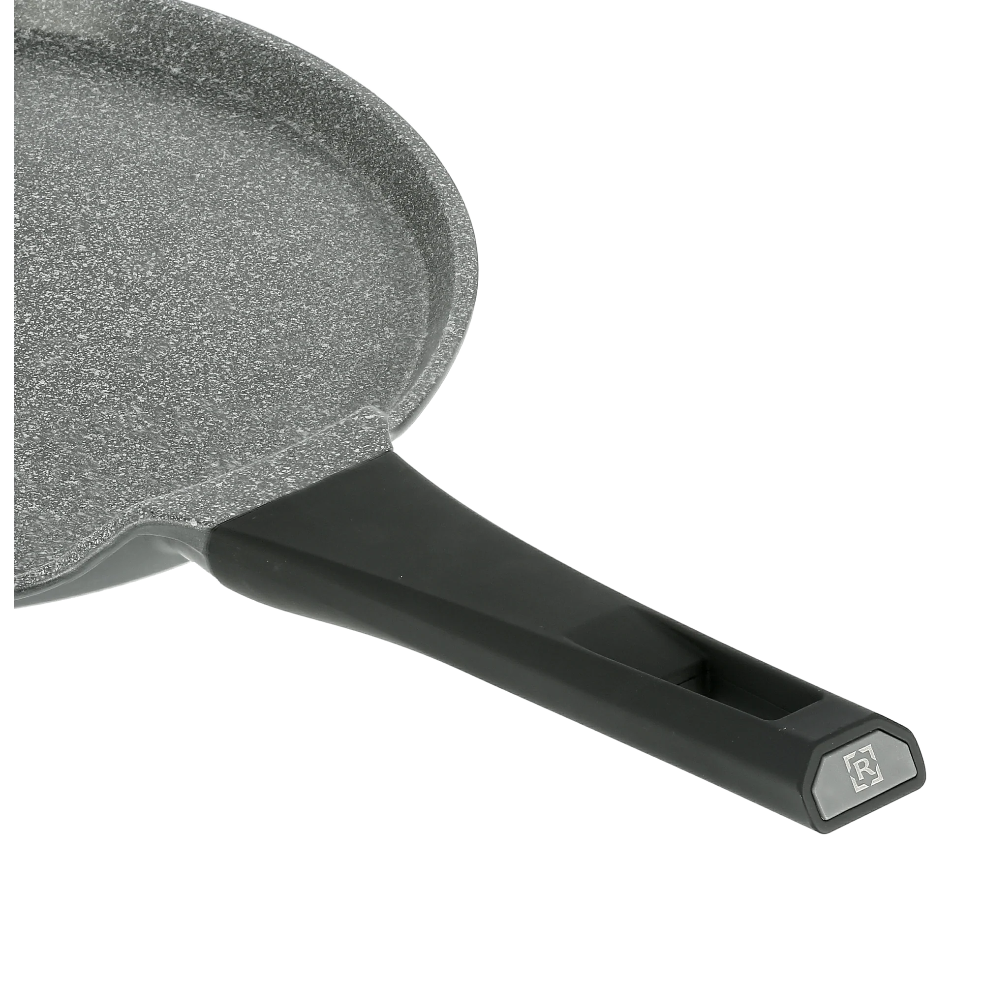 Royalford RF8589 25CM Die Cast Aluminium Crepe Tawa | Marble Non-Stick Coating | Induction Compatible Bottom | Soft Touch Bakelite Handle | Durable & Dishwasher Safe - Image 5