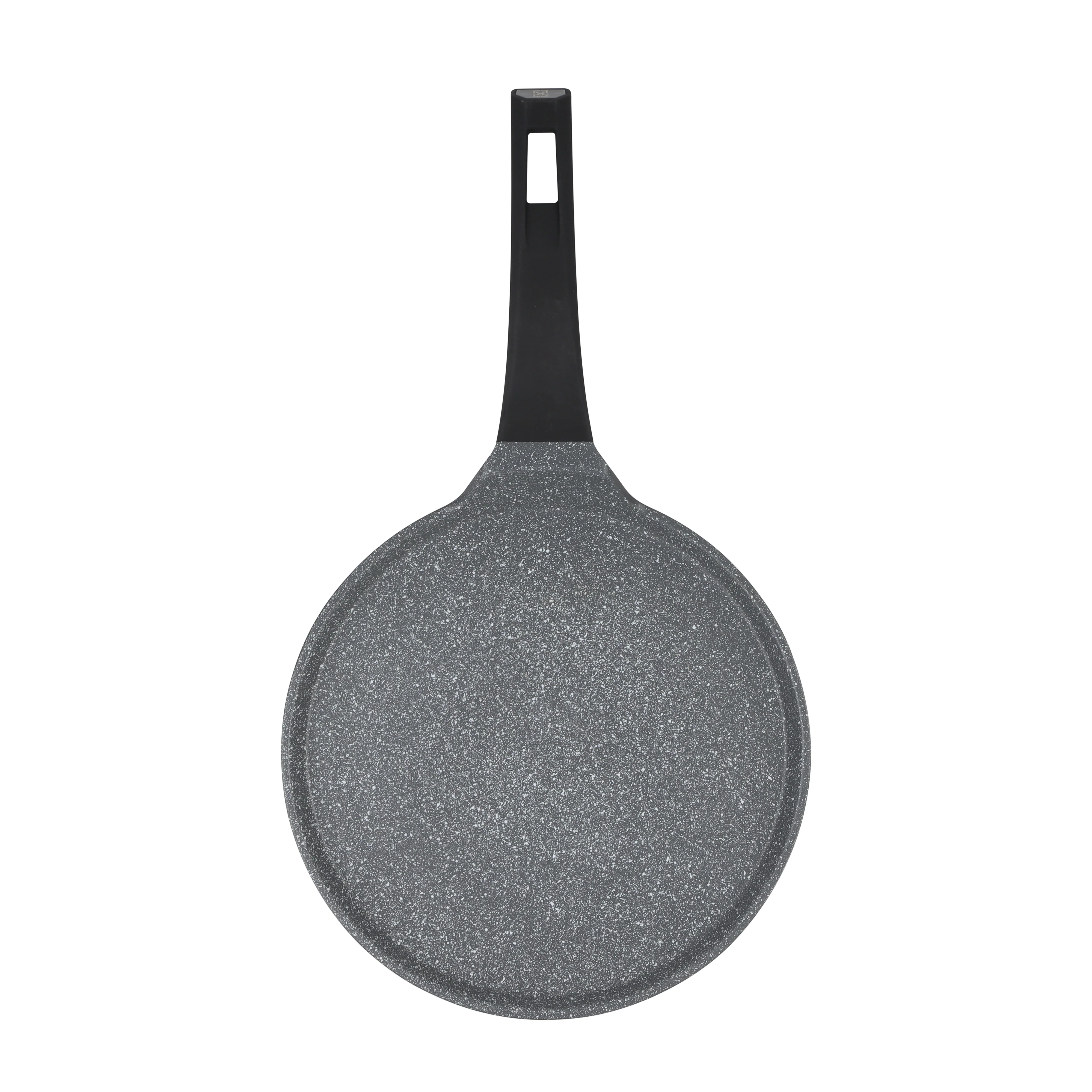 Royalford RF8590 28cm Die Cast Crepe Tawa | Marble Non-Stick Coating | Induction Compatible Aluminium Flat Pan | Soft Touch Bakelite Handle & Even Heat Distribution - Image 3
