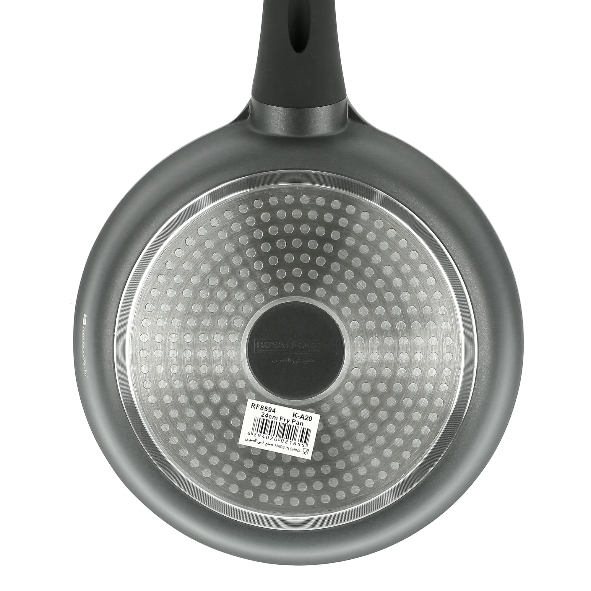 Royalford RF8594 24cm Die Cast Aluminium Fry Pan |  Marble Non-Stick Coating | Induction Compatible Base and Soft Touch Bakelite Handle for Everyday Cooking Use - Image 4