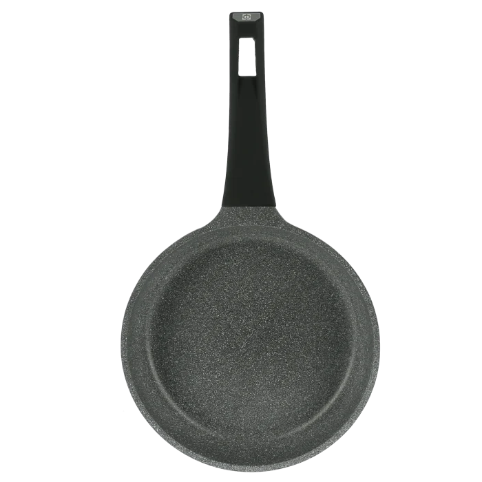 Royalford RF8596 28CM Die Cast Aluminium | Non-Stick Fry Pan | Marble Coating | Induction Compatible Base | Soft-Touch Bakelite Handle | Heat Resistant Exterior - Image 2