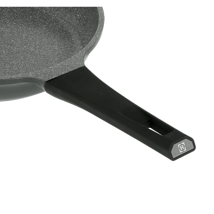 Royalford RF8596 28CM Die Cast Aluminium | Non-Stick Fry Pan | Marble Coating | Induction Compatible Base | Soft-Touch Bakelite Handle | Heat Resistant Exterior - Image 4