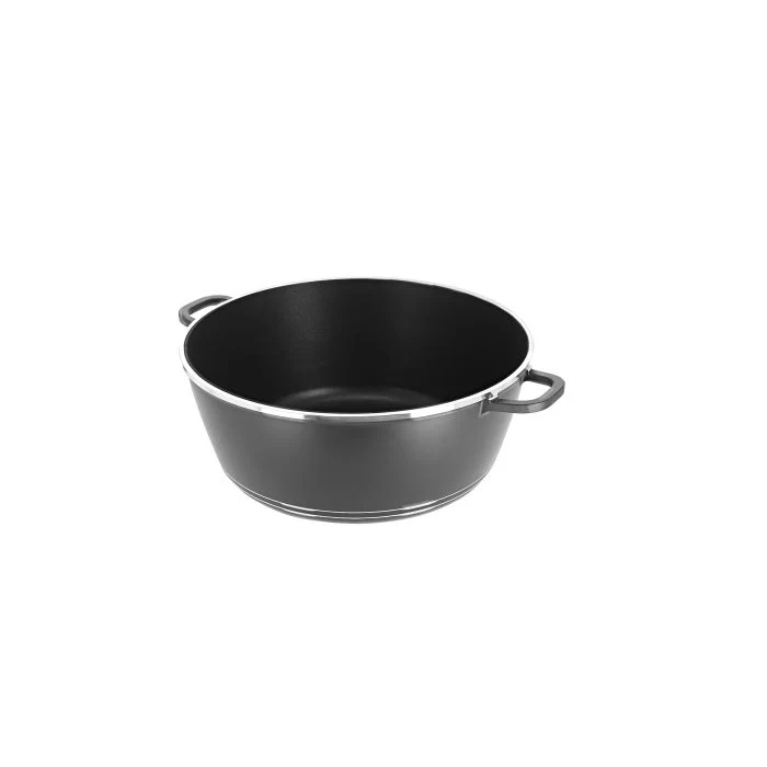 Royalford RF8617 40cm Classic Plus Die Cast Aluminium Casserole with Lid | Double Layer Non-Stick Cooking Pot | Soft Touch Handles for Gas, Ceramic & Halogen Use - Image 3