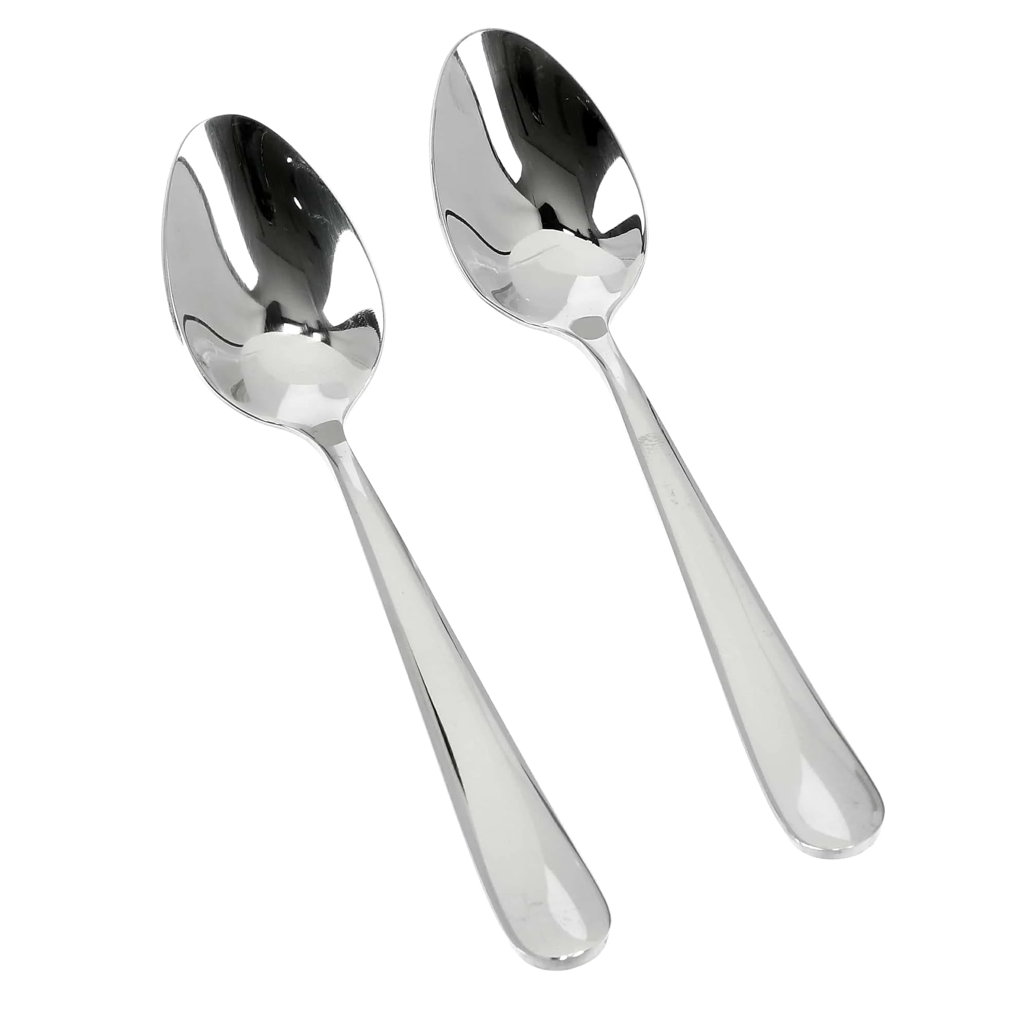 Royalford RF8664 Stainless Steel Dessert Spoon Set of 2 with Mirror Finish | High Grade Rust and  Stain Resistant Ergonomic Cutlery | Perfect for Desserts & Daily Use - Image 2