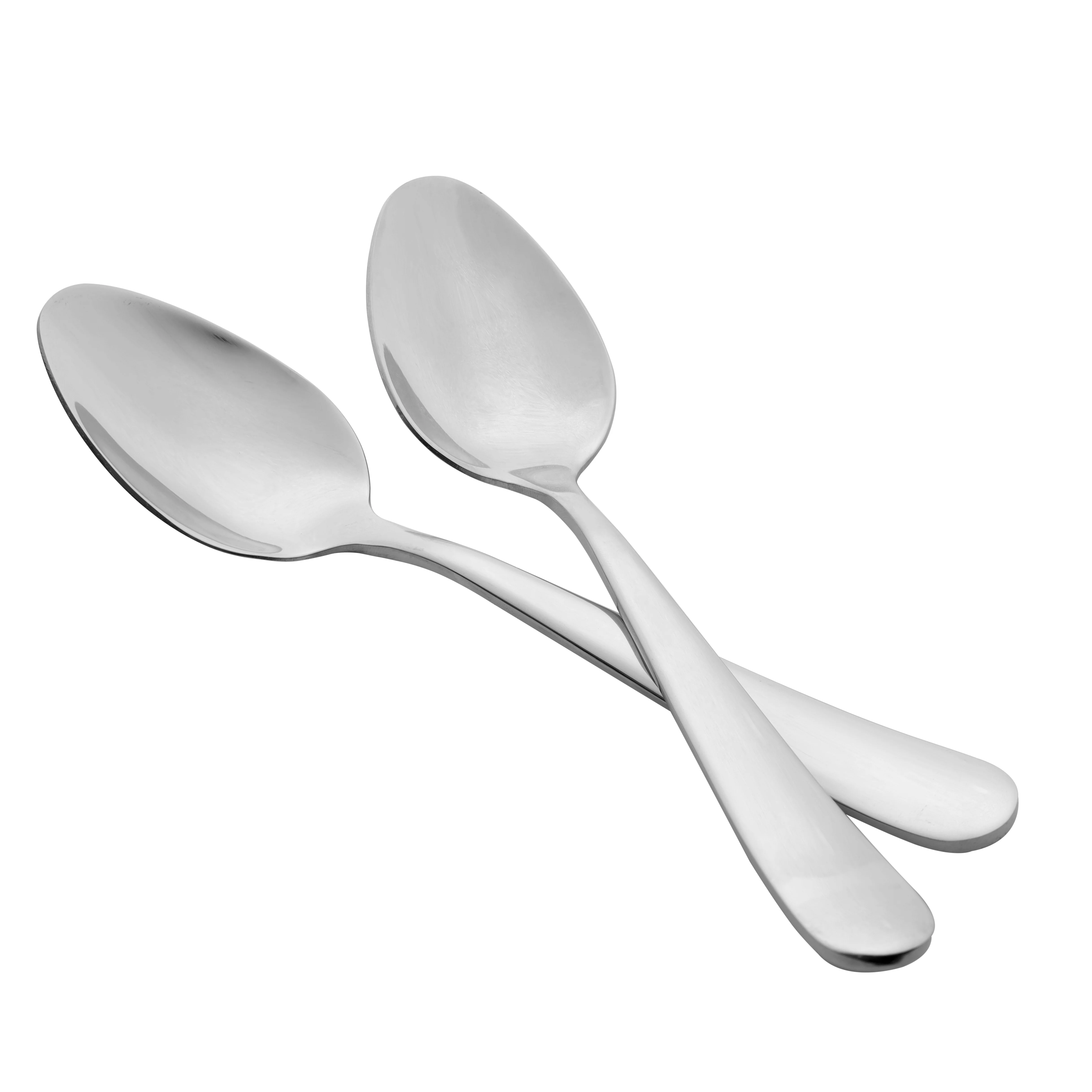 Royalford RF8665 Stainless Steel Dinner Spoon Set of 2 with Mirror Finish | High Grade Rust and  Stain Resistant Ergonomic Cutlery | Perfect for Daily Dining Use - Image 2