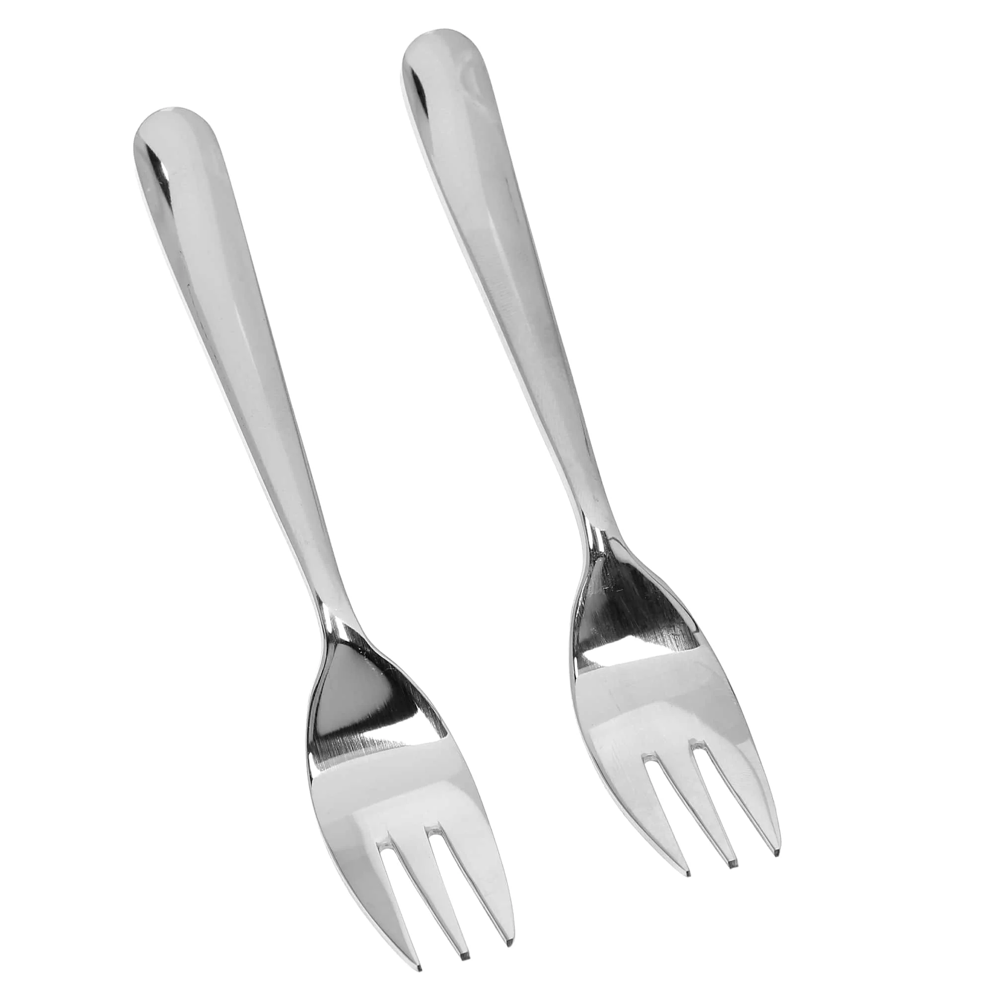 Royalford RF8668 Stainless Steel Cake Fork Set | 2 Pcs Mirror Finish Dishwasher Safe Dessert Forks | High Grade Steel Ergonomic Design | Stain Resistant Cutlery - Image 4
