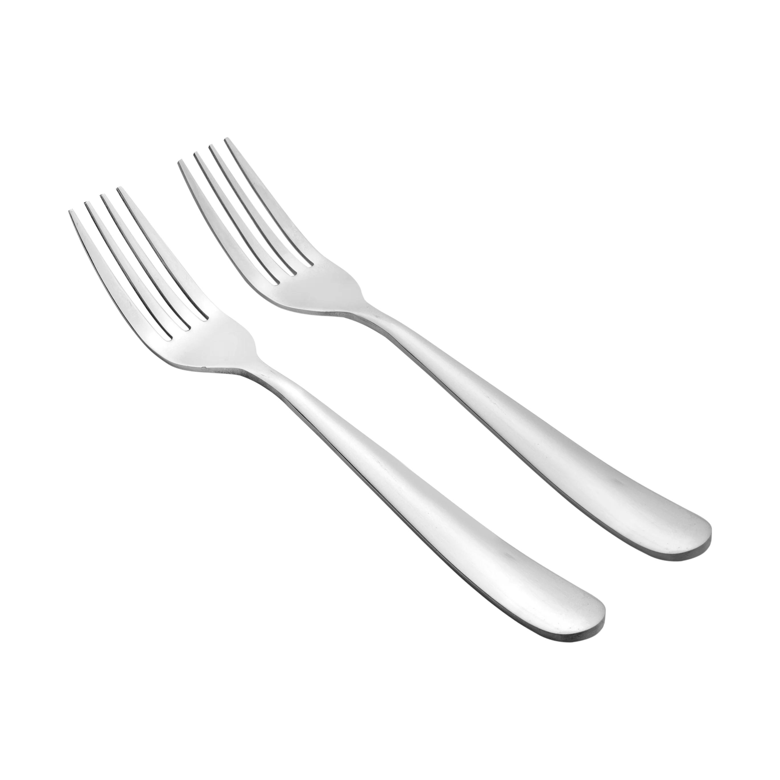 Royalford RF8670 Stainless Steel Dinner Fork Set | 2 Pcs Mirror Finish Dishwasher Safe Table Forks | High Grade Steel Ergonomic Design | Stain Resistant Cutlery - Image 2