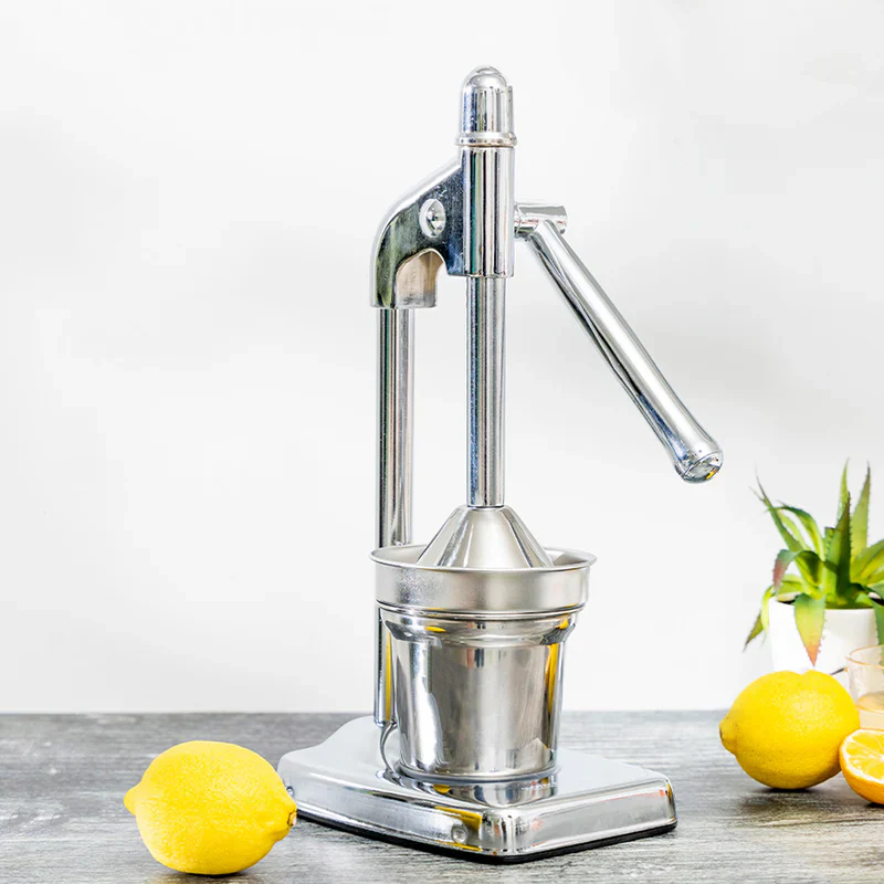 Royalford RF8674 Citrus Juicer | Heavy-Duty Iron Base | Stainless Steel Juice Cup & Strainer | Aluminum Handle Manual Lever Juicer for Smooth & Fresh Extraction - Image 2