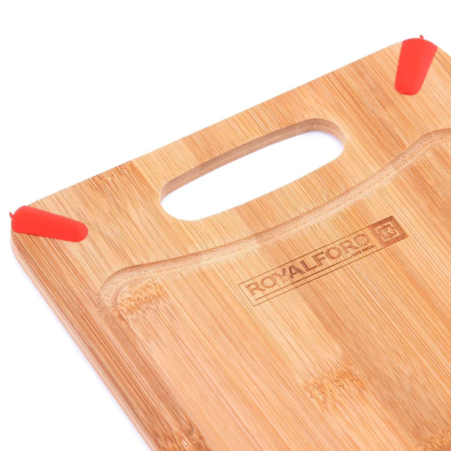 Royalford RF8685 Carbonized Bamboo Cutting Board | 25×20cm Size | Organic Hygienic Kitchen Chopping Board | Knife Friendly Eco Friendly Lightweight Food Preparation Board - Image 5