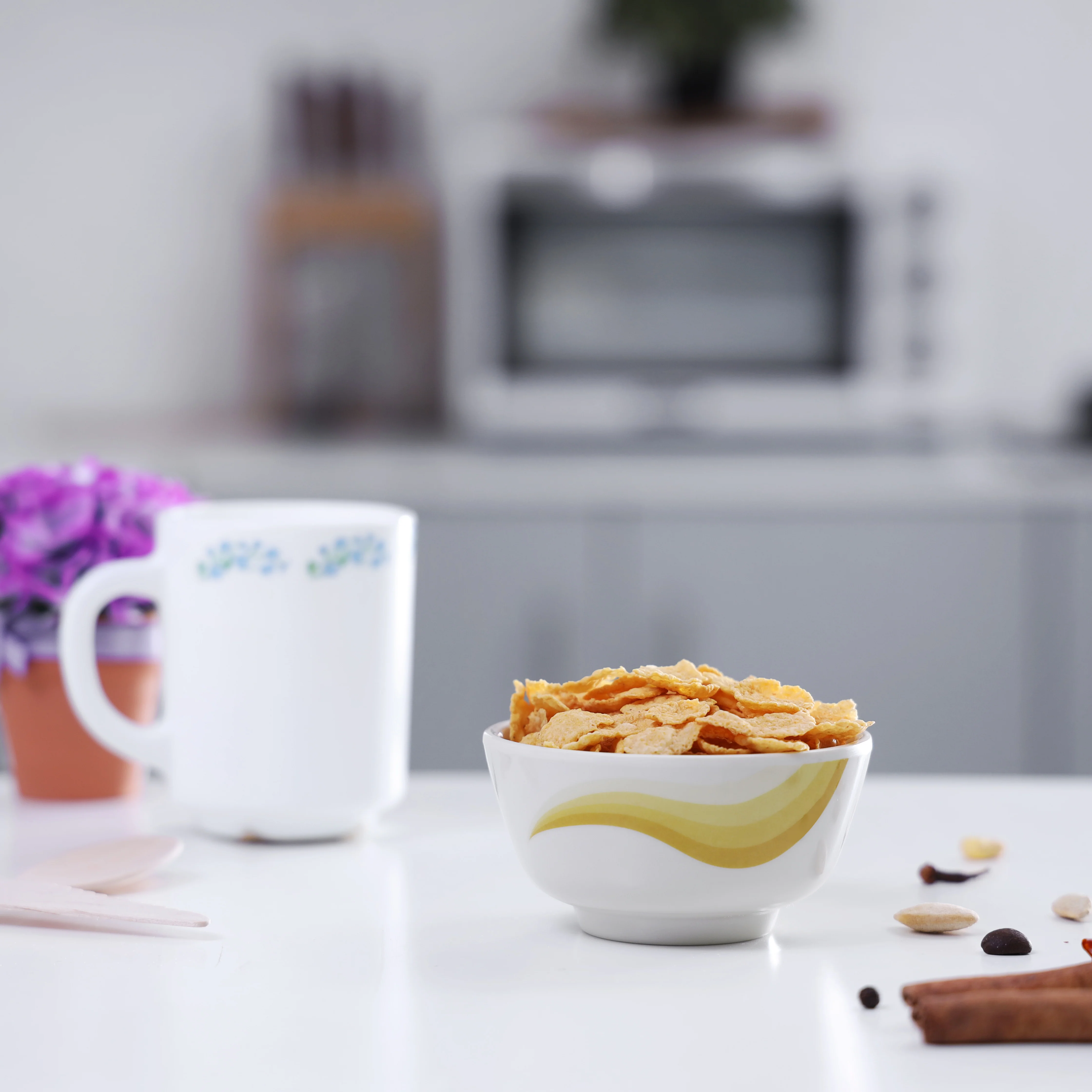 Royalford RF8704 3.5 Inch Melamine Small Bowl | Durable & Lightweight Snack, Dessert & Dip Serving Bowl for Daily Use at Home, Office, Cafes & Outdoor Dining Tableware - Image 2