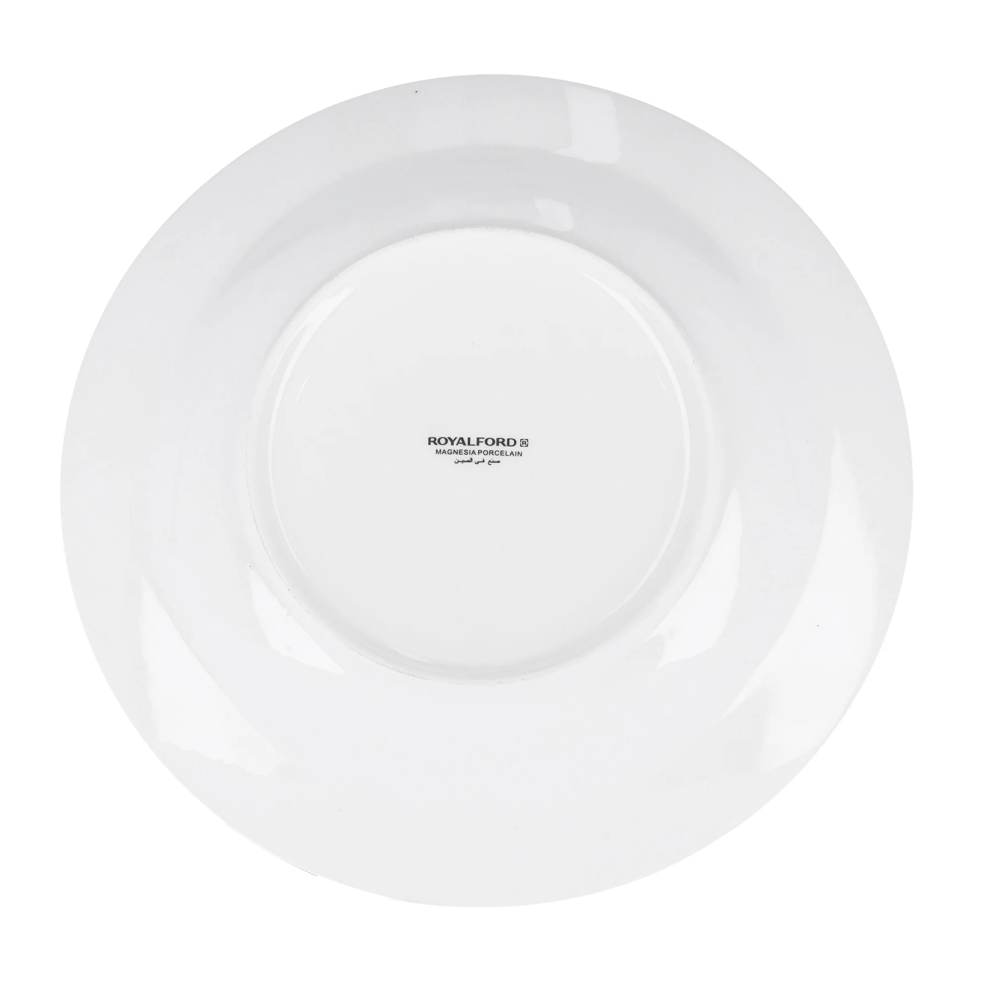 Royalford RF8760 10 Inch Porcelain Round Deep Plate | Classic White Large Deep Plate for Curries, Pasta, Rice Dishes, Noodles & Family Dining Use at Home or Restaurants - Image 4