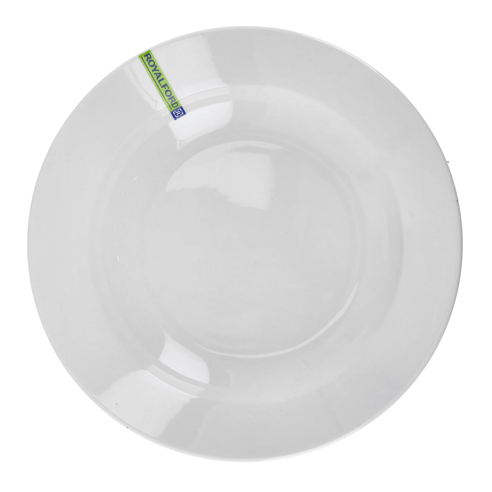Royalford RF8761 8 Inch Porcelain Round Deep Plate | Classic White Deep Plate for Curries, Pasta, Rice Dishes, Noodles & Daily Dining Use at Home or Restaurants - Image 2