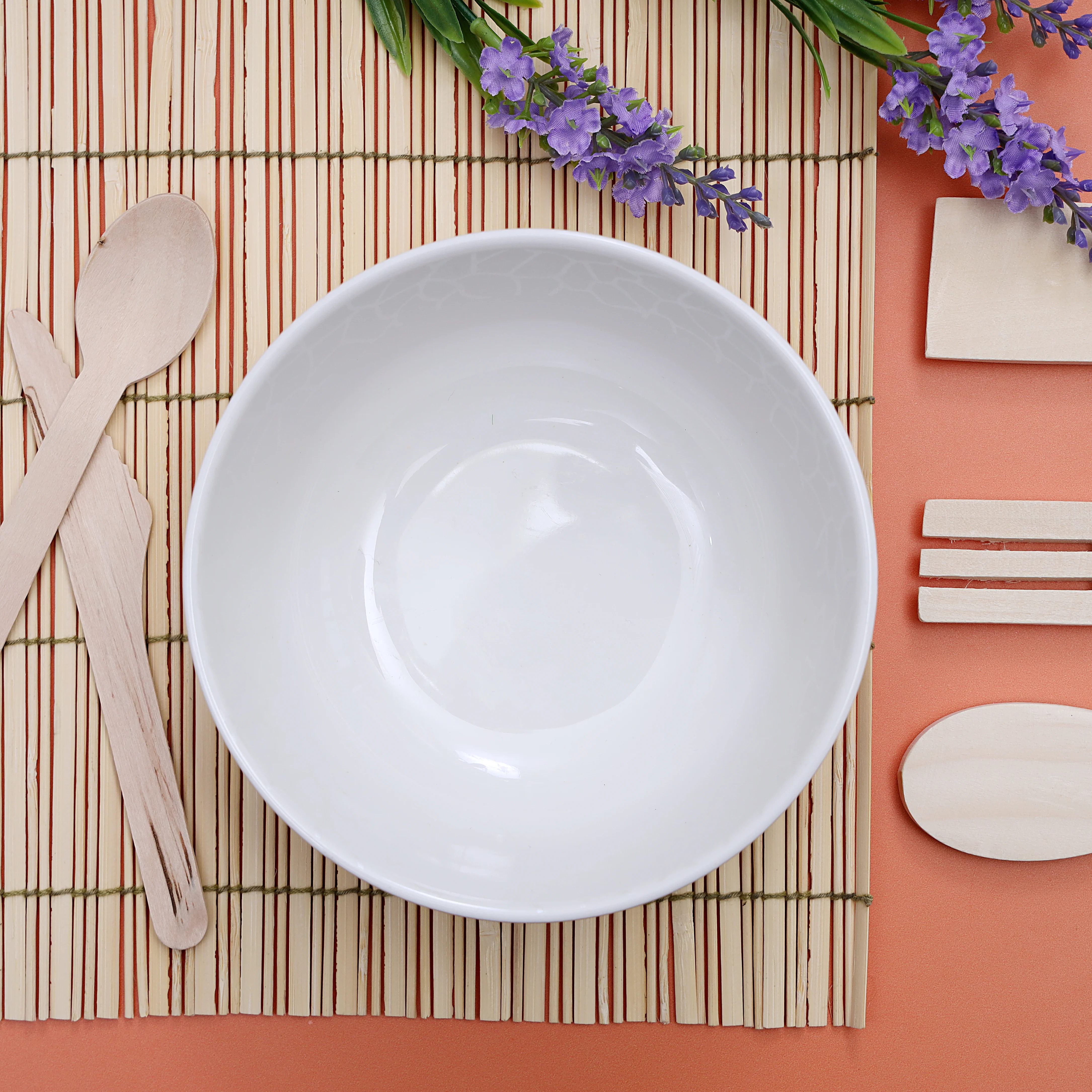 Royalford RF8764 4.5 Inch Porcelain Bowl | Classic White Serving Bowl for Snacks, Desserts, Condiments, Sauces & Daily Dining Use at Home, Hotels or Restaurants - Image 2