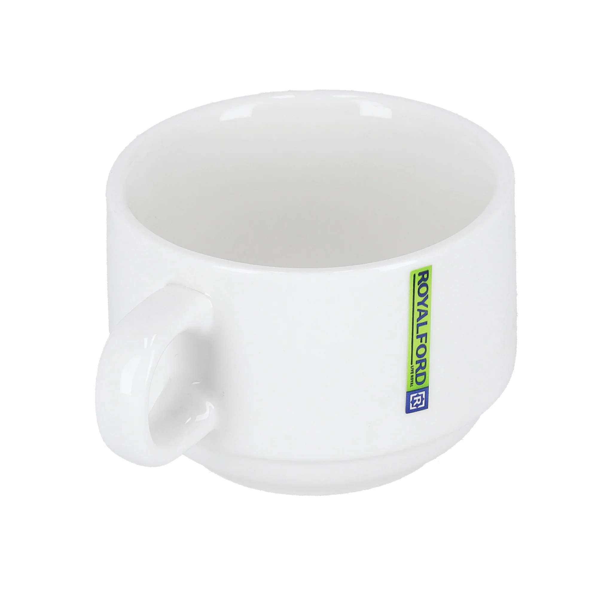 Royalford RF8769 Porcelain Coffee Cup |150ml Elegant White Tea and Coffee Cup | Durable Glazed Finish |  Perfect for Home Hotel, Café, Restaurant and Office  Use - Image 2