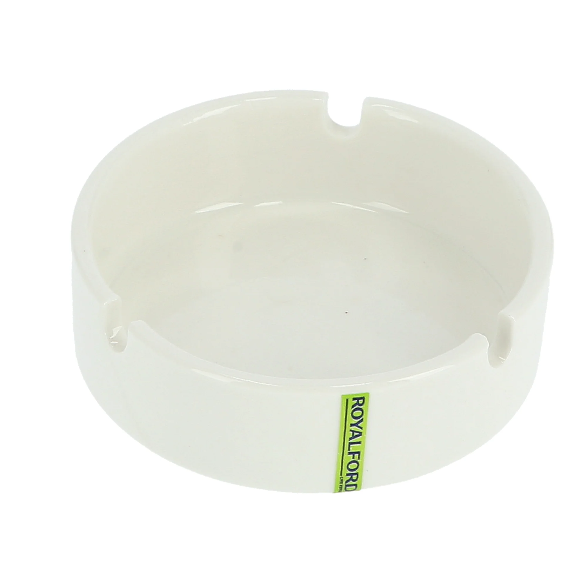 Royalford RF8771 Porcelain Ash Tray | 3.5 Inch Elegant White Ashtray for Home, Hotel, Café & Office Use | Premium Glazed Finish | Durable Heat Resistant Design - Image 4