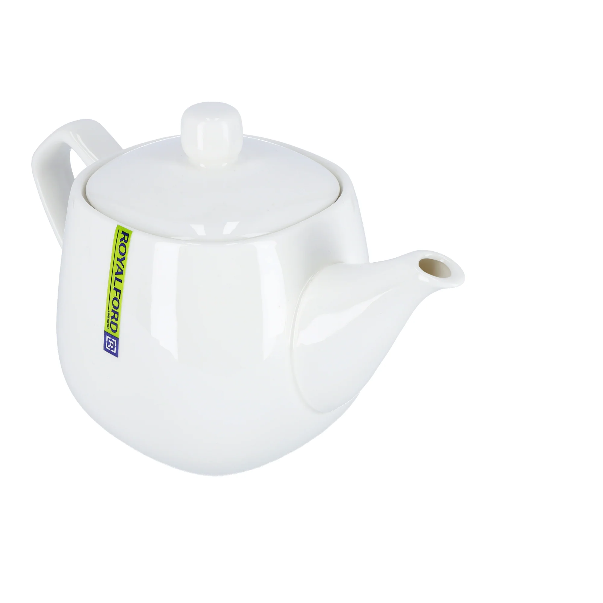 Royalford RF8775 Porcelain Tea Pot | 830ml Elegant White Tea Server with Lid for Home & Hotel Use | Premium Glazed Finish | Comfortable Handle | Drip Free Spout Design - Image 3