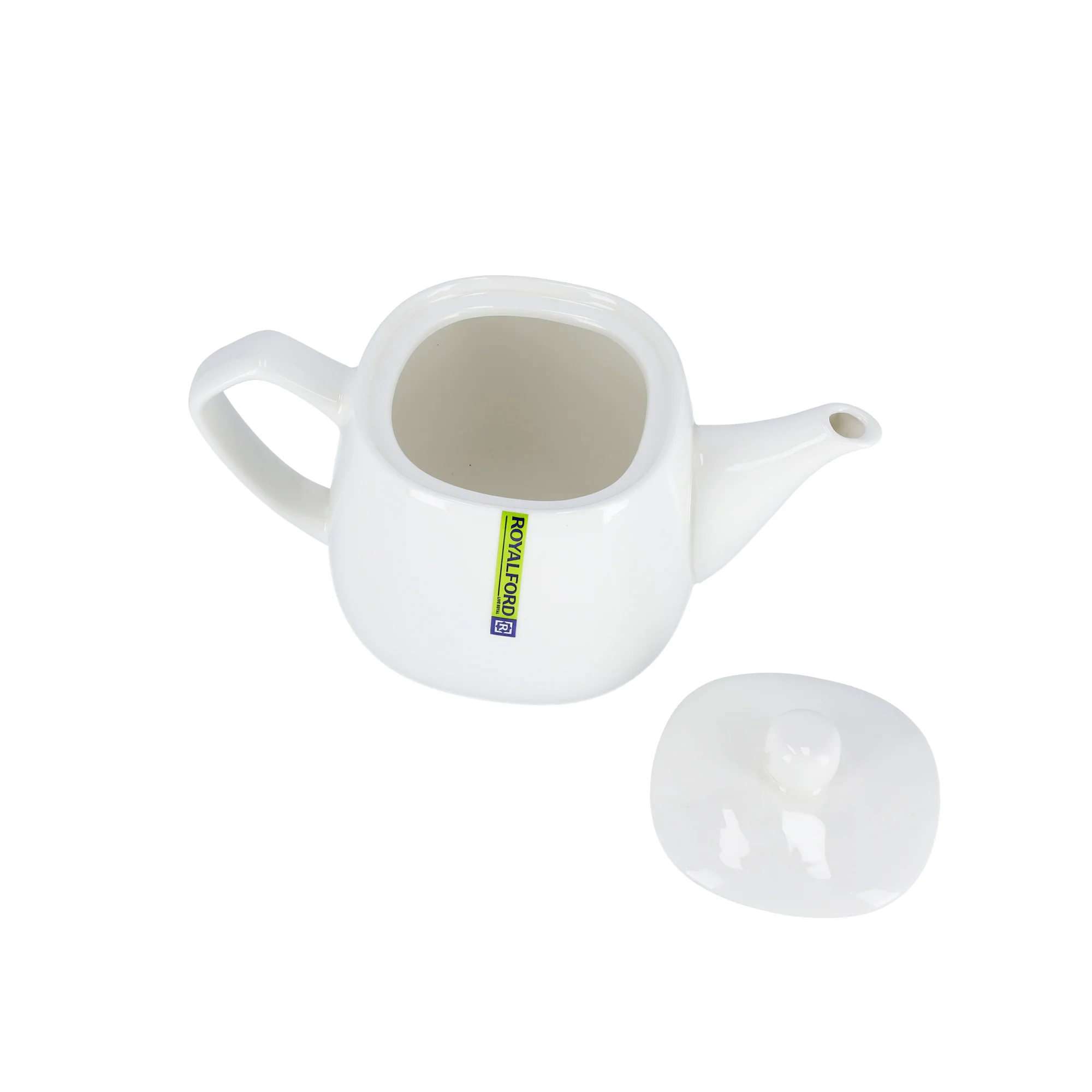 Royalford RF8775 Porcelain Tea Pot | 830ml Elegant White Tea Server with Lid for Home & Hotel Use | Premium Glazed Finish | Comfortable Handle | Drip Free Spout Design - Image 4