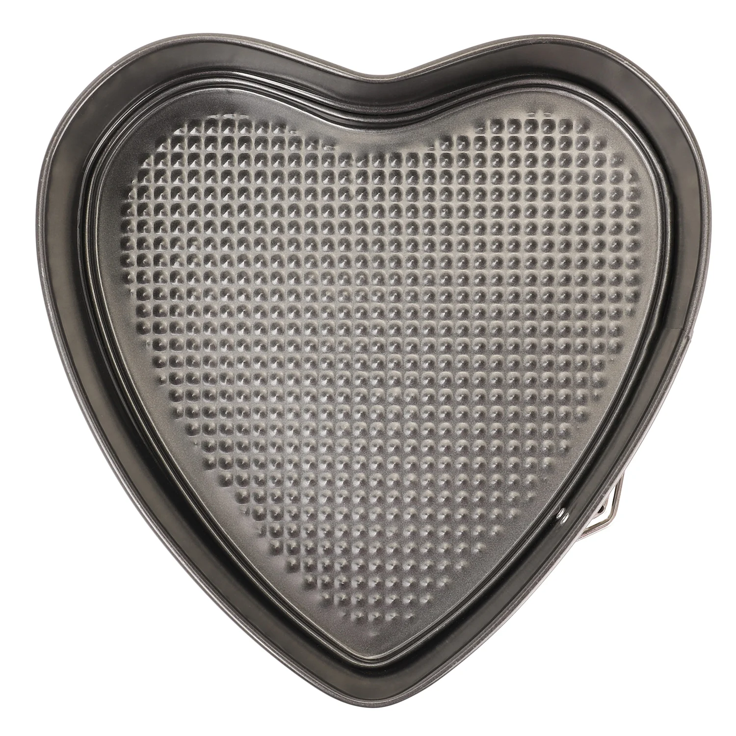 Royalford RF8783 Springform Baking Pan Set |  3PCS Premium Non-Stick Round Heart Square Cake Pans |  Easy Release Buckle|  Oven Safe |  Even Heat Distribution Design - Image 3