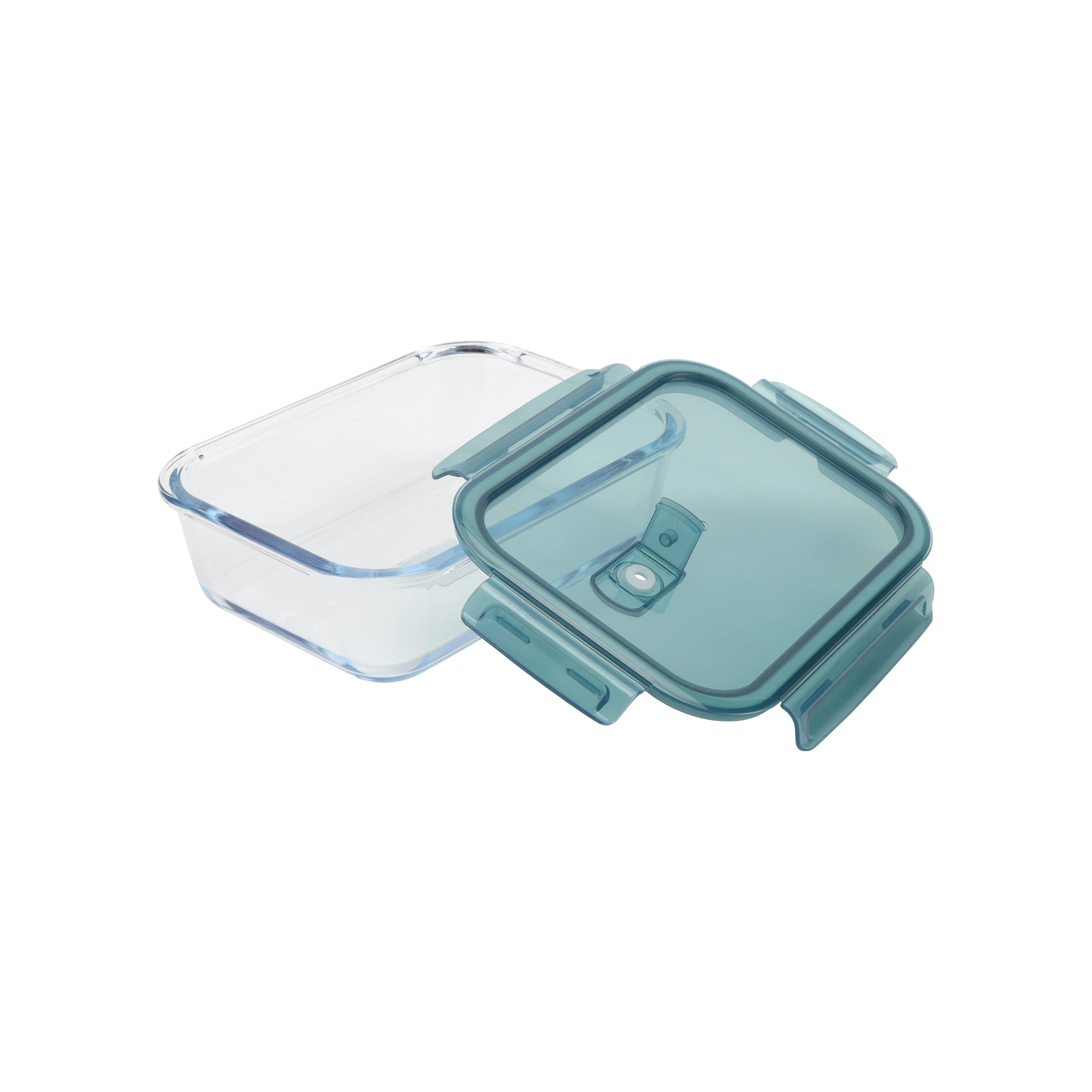 Royalford RF8813 Airtight Borosilicate Glass Food Container | Heat Resistant |  Microwave, Freezer & Dishwasher Safe| Leakproof Storage Box for  Fresh Food Storage - Image 2