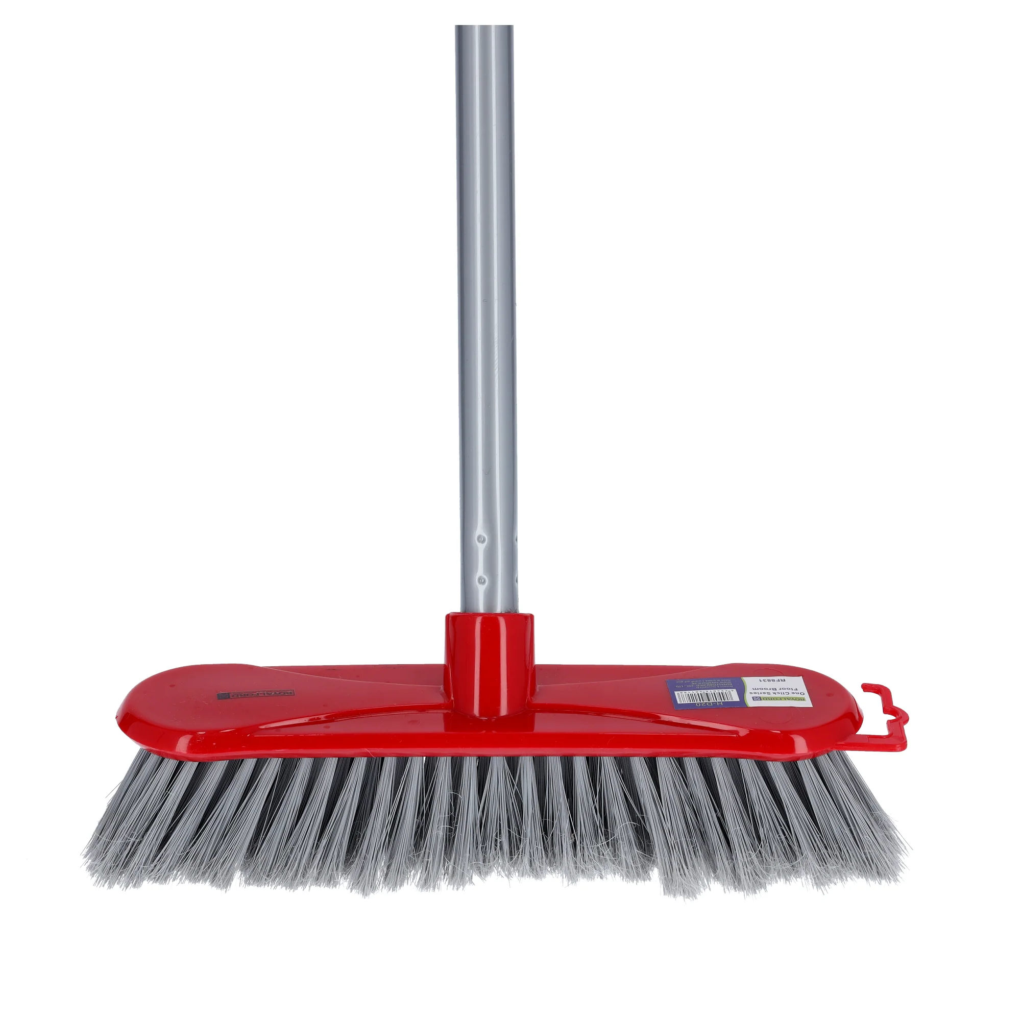 Royalford RF8831 One Click Series Floor Broom | Multi-Purpose Cleaning Broom for Home & Office Use | Strong Bristles | Long Handle |Suitable for Marble, Tiles Floor Types
