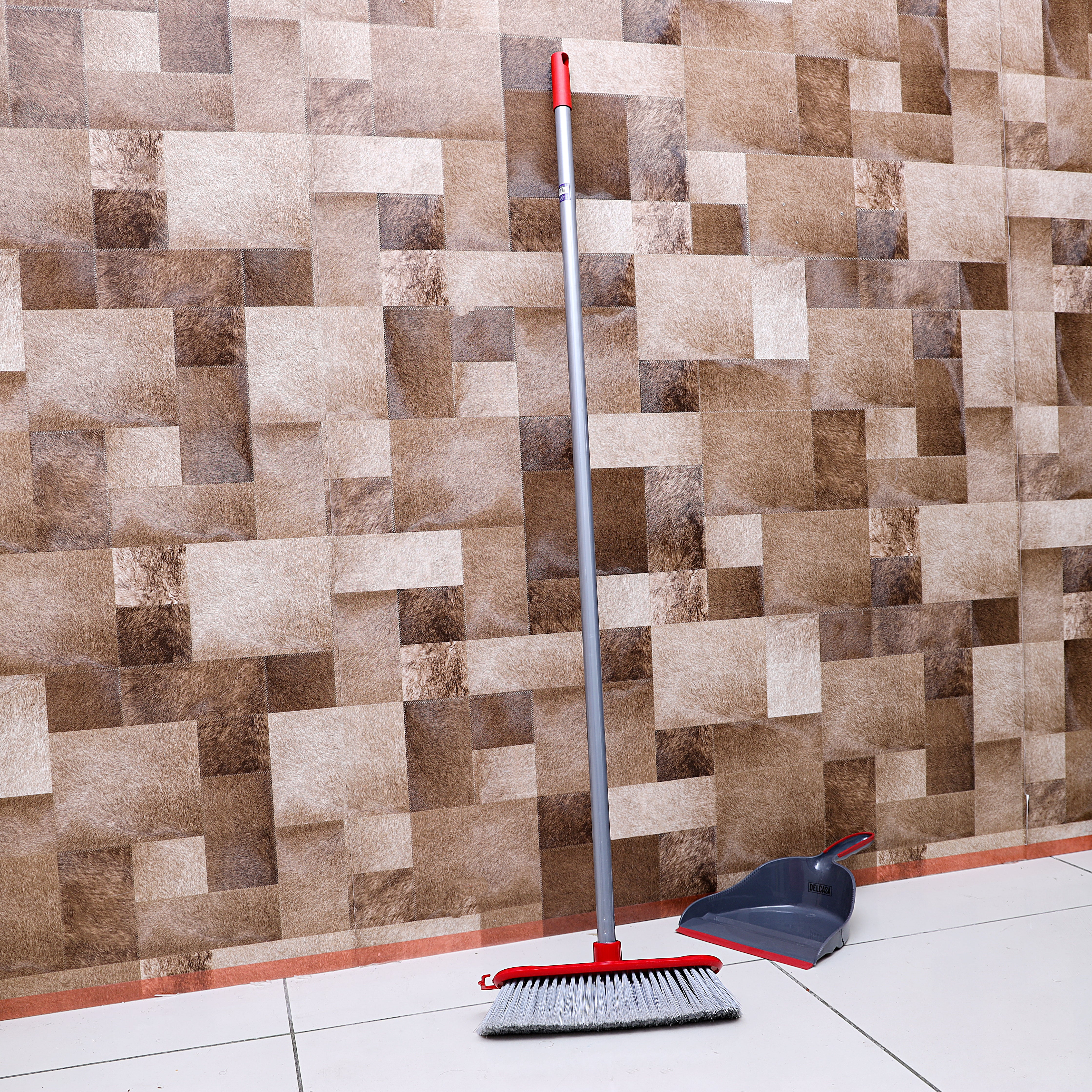 Royalford RF8831 One Click Series Floor Broom | Multi-Purpose Cleaning Broom for Home & Office Use | Strong Bristles | Long Handle |Suitable for Marble, Tiles Floor Types - Image 2
