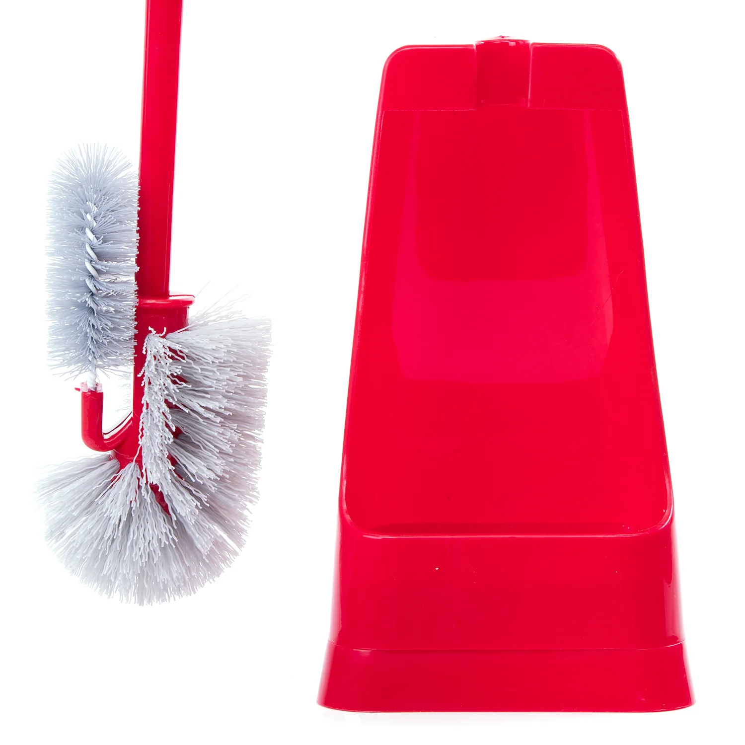 Royalford RF8834 One Click Series Toilet Brush | Holder Easy Clean Durable Bathroom Cleaning Brush | Ergonomic Handle Strong Bristles Hygienic Stand for Daily Toilet Use - Image 4