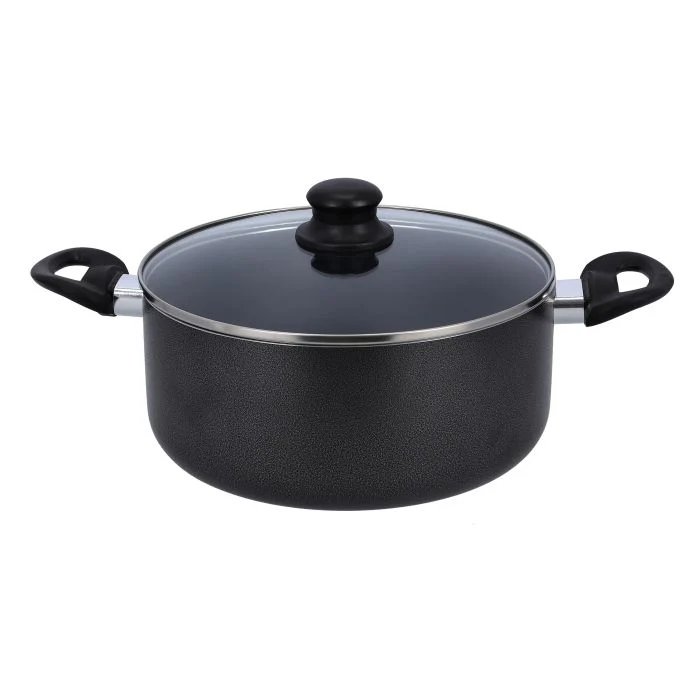 Royalford RF8948 Aluminium 7-Piece Non-Stick Cookware Set| PTFE & PFOA Free Coating| Glass Lids | Frypan | Saucepan & Casseroles for Daily Cooking Kitchen Use Set - Image 4