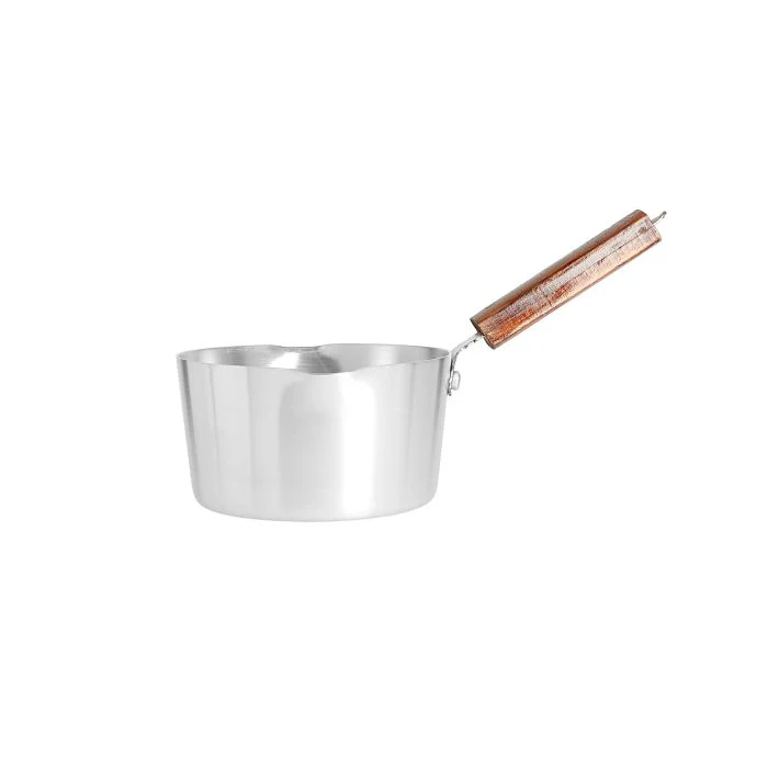 Royalford RF8992 7 Inch Milk Pan | Virgin Aluminium Milk Pan with Strong Wooden Handle | 100 Percent Food Grade Cookware for Boiling Milk ,Tea & Water| Daily Kitchen Use - Image 2