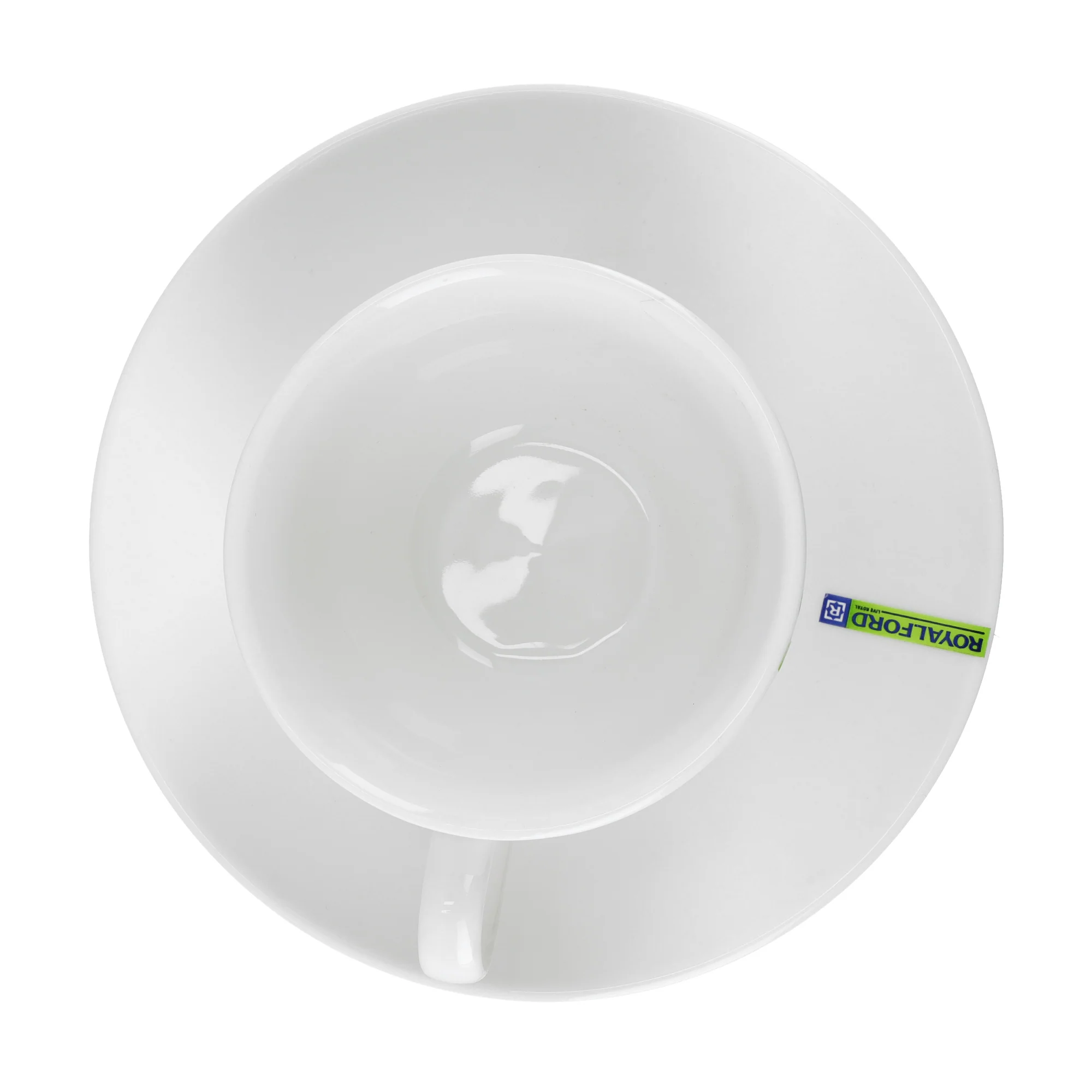 Royalford RF9258 Magnesia Cup & Saucer |  2PCS Porcelain Tea Coffee Set |  Smooth Glossy Finish |  Non Toxic Food Safe |  Durable Design for Home, Office &  Café Use - Image 3