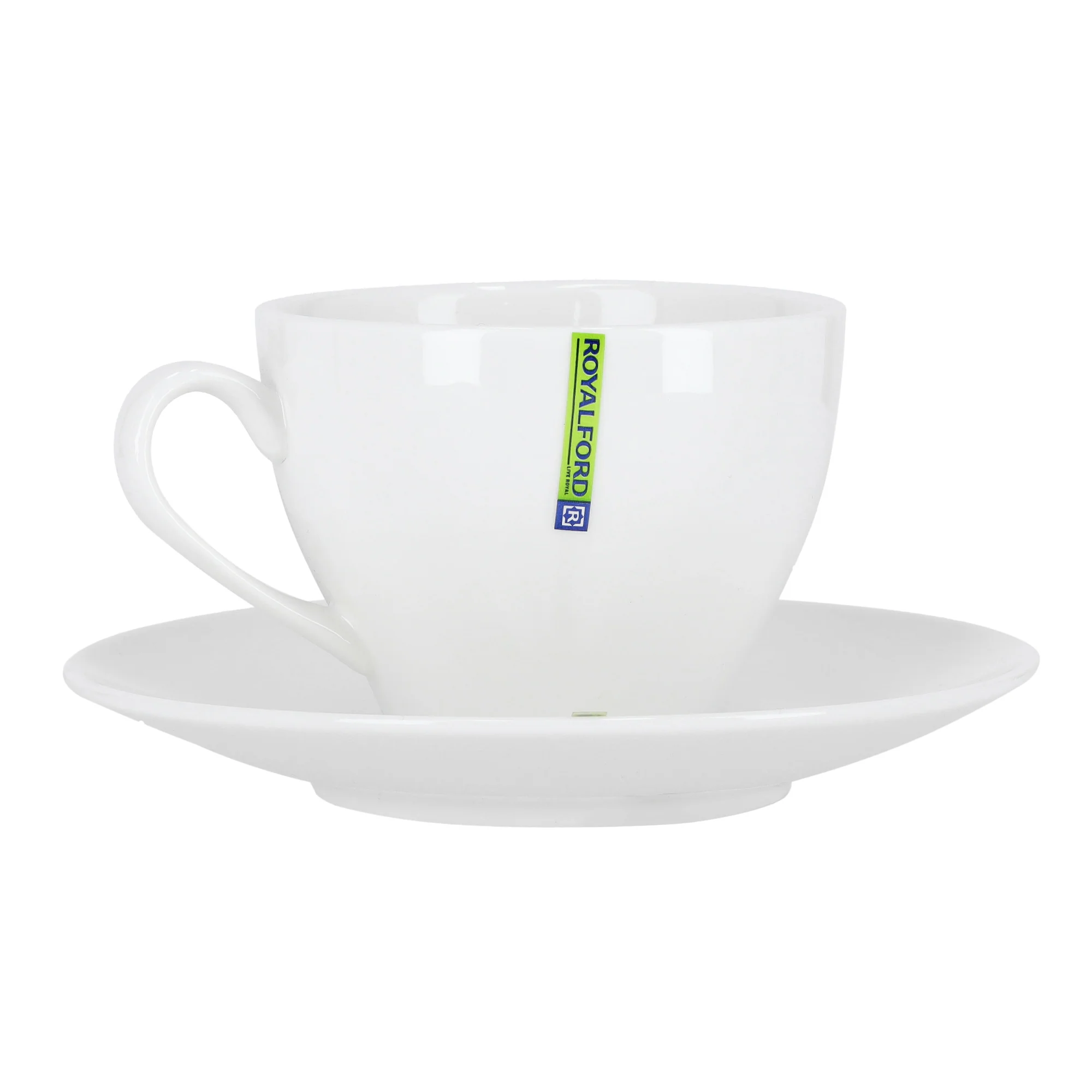 Royalford RF9258 Magnesia Cup & Saucer |  2PCS Porcelain Tea Coffee Set |  Smooth Glossy Finish |  Non Toxic Food Safe |  Durable Design for Home, Office &  Café Use - Image 4
