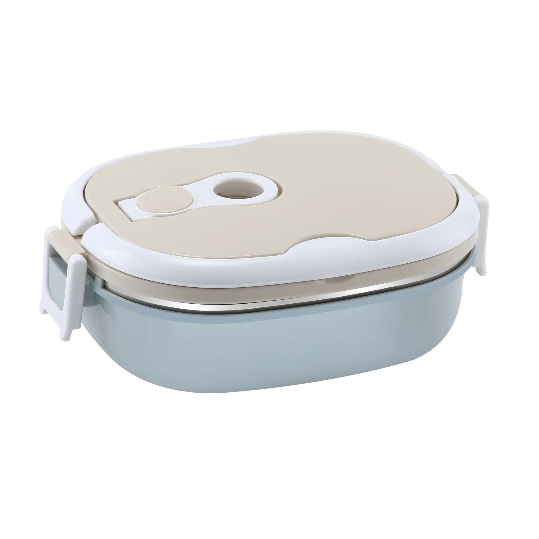 Royalford RF9268 Single Layer Lunch Box 900ml | Vacuum Insulated Stainless Steel Container | Leak Proof Easy Lock System | Perfect for Office, School, Travel & Daily Use - Image 2