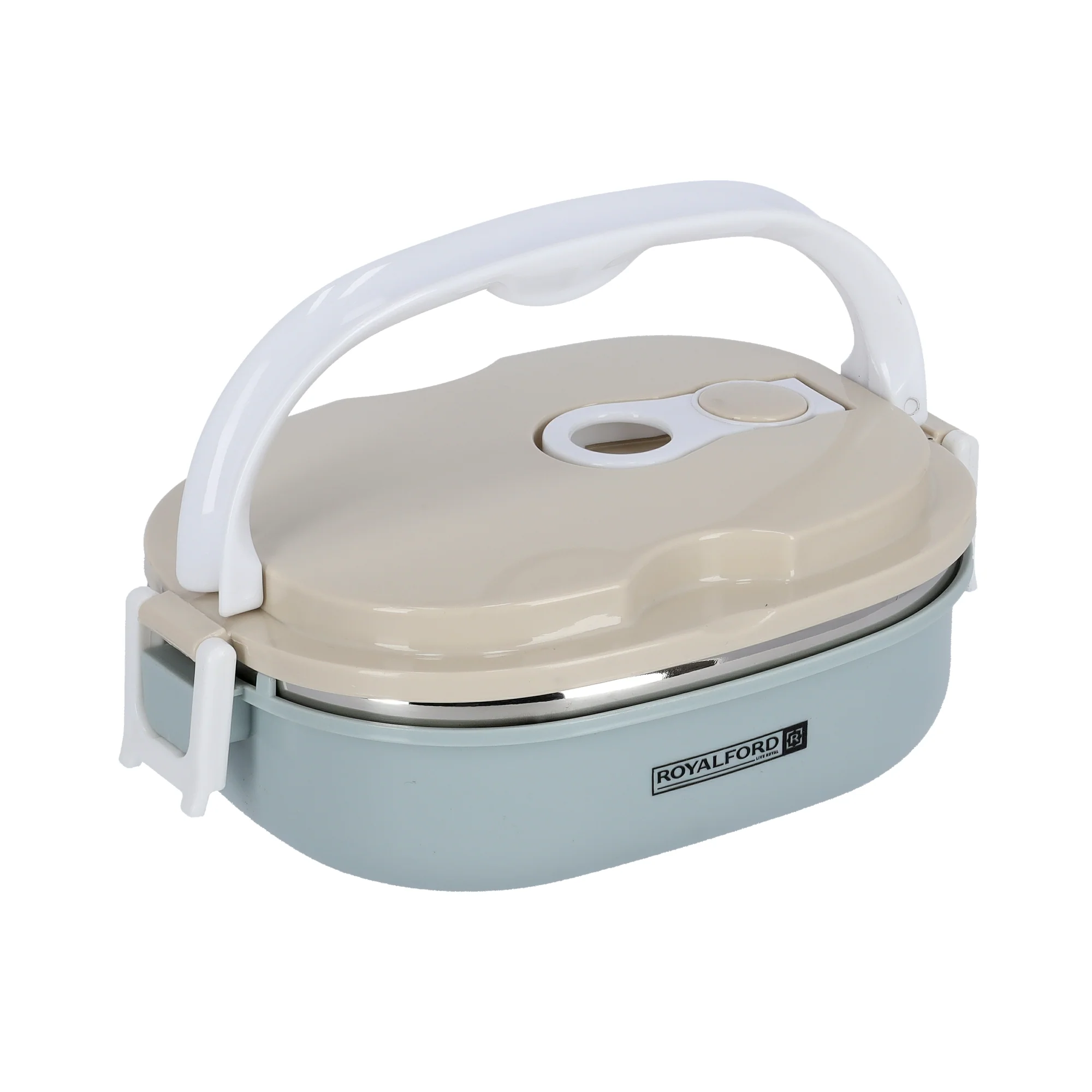Royalford RF9268 Single Layer Lunch Box 900ml | Vacuum Insulated Stainless Steel Container | Leak Proof Easy Lock System | Perfect for Office, School, Travel & Daily Use - Image 3