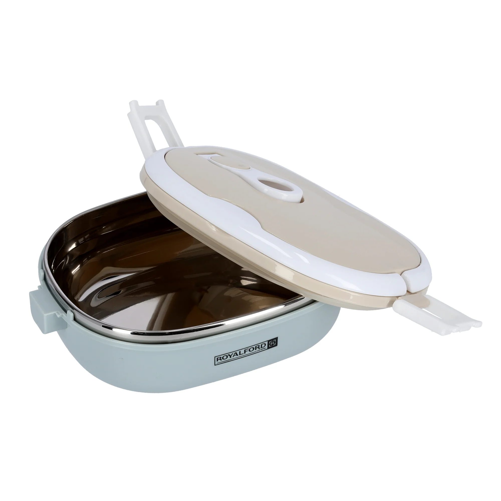 Royalford RF9268 Single Layer Lunch Box 900ml | Vacuum Insulated Stainless Steel Container | Leak Proof Easy Lock System | Perfect for Office, School, Travel & Daily Use - Image 4