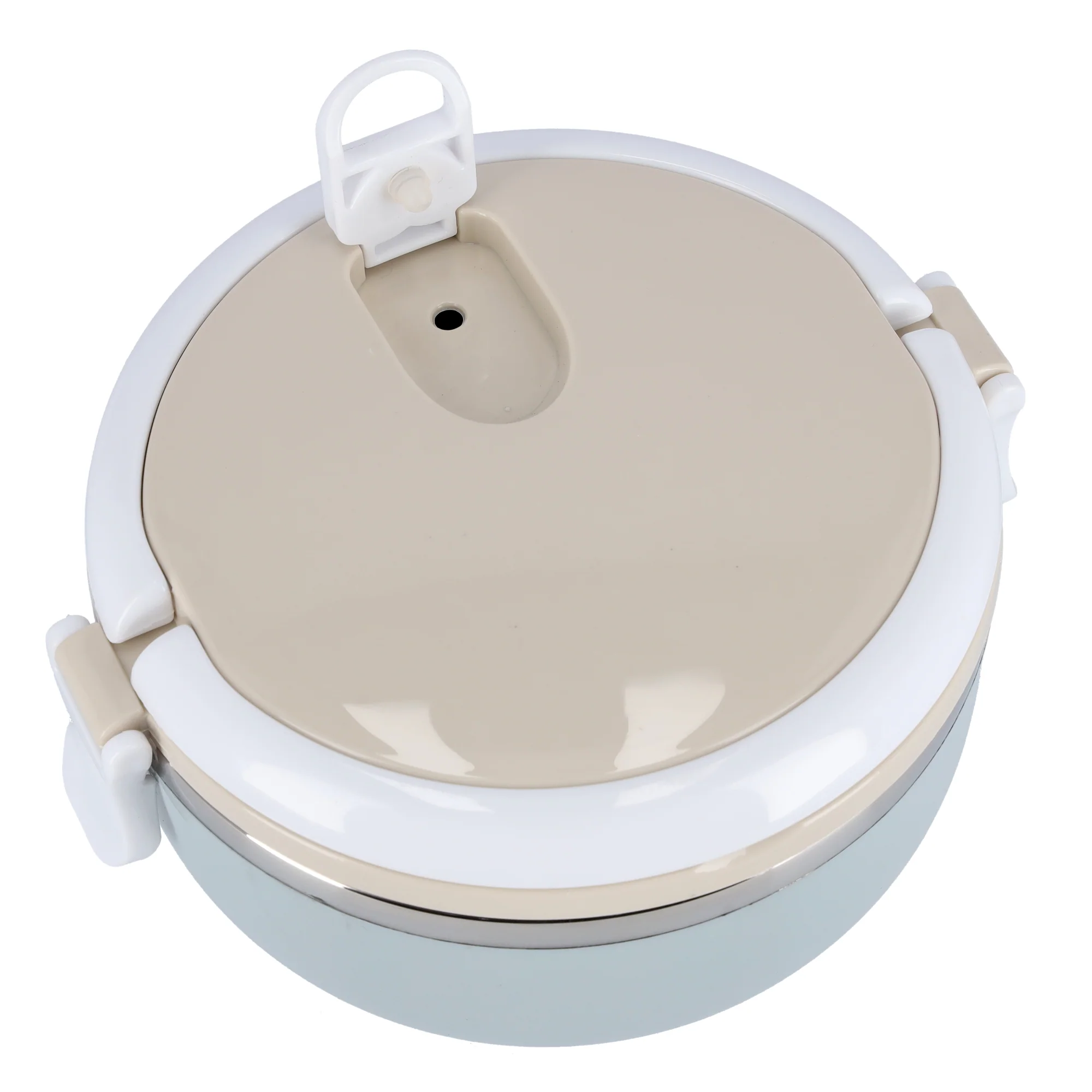 Royalford RF9293 Single Layer Lunch Box | 700ml Vacuum Insulated Stainless Steel Container |Leak Proof Easy Lock System | Portable Handle for Office, School & Travel Use - Image 3