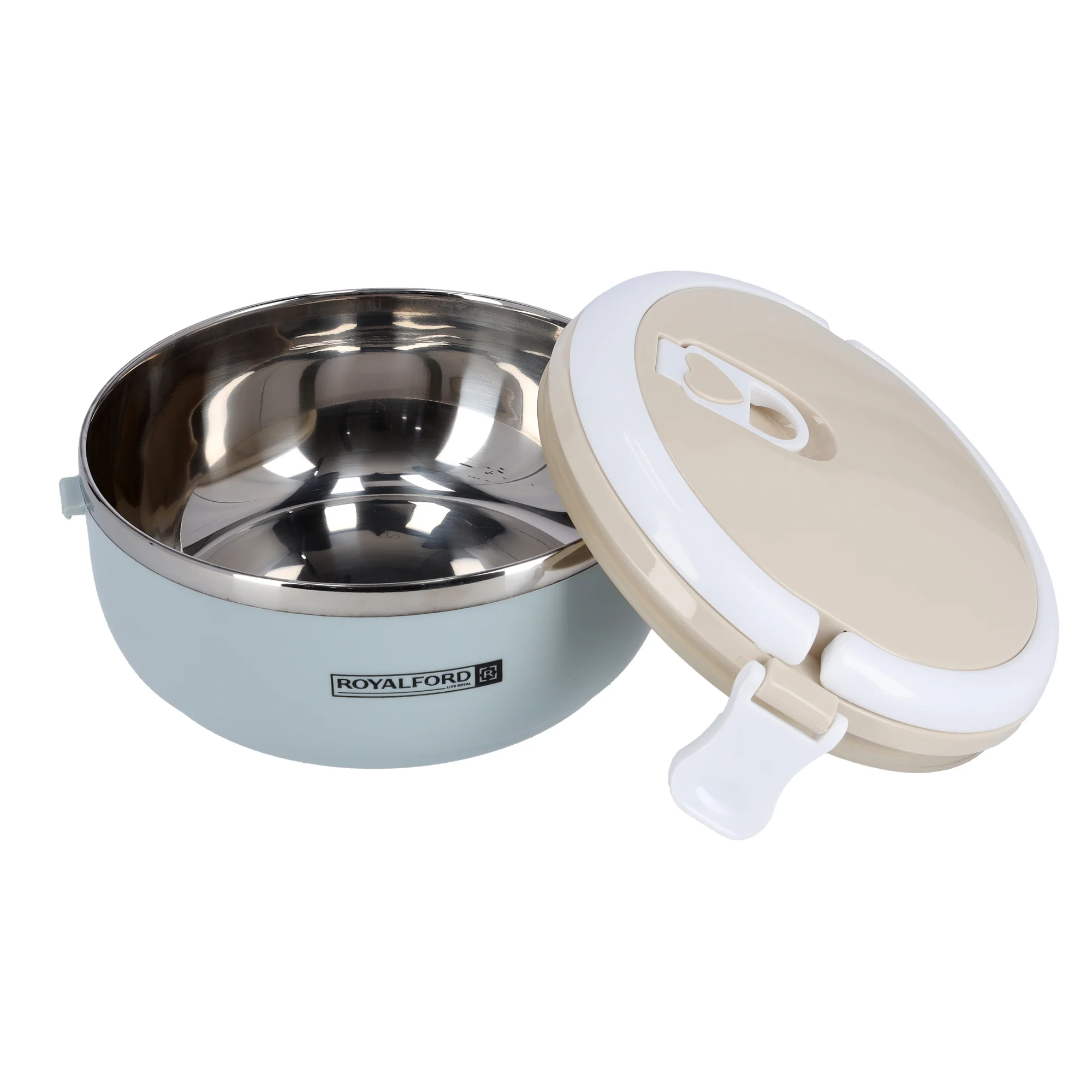 Royalford RF9293 Single Layer Lunch Box | 700ml Vacuum Insulated Stainless Steel Container |Leak Proof Easy Lock System | Portable Handle for Office, School & Travel Use - Image 4
