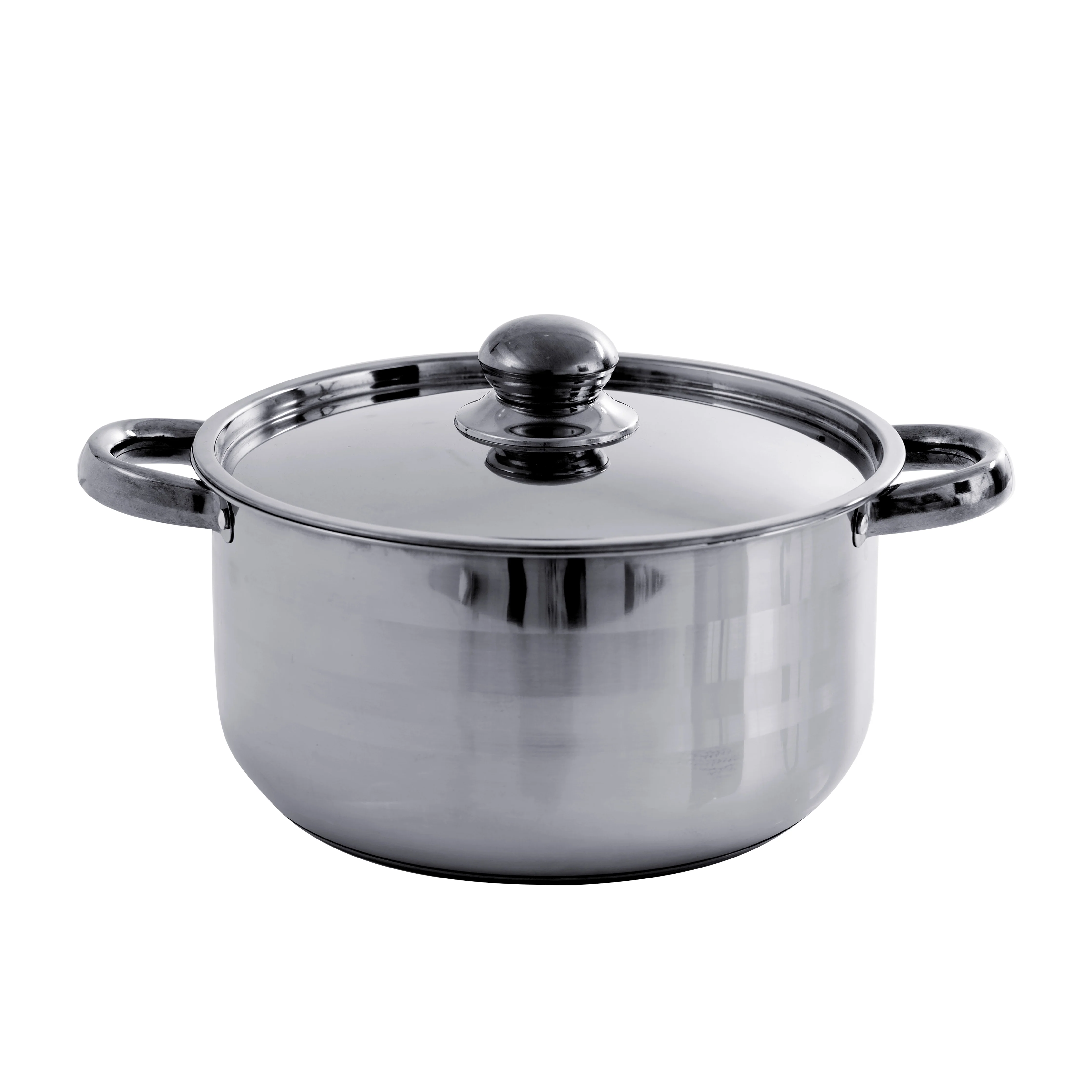 Royalford RF9352 Stainless Steel 12-Piece Cookware Set | 5 Casserole Pots with Lids| Induction Compatible| Ergonomic Rivet Handles & Nylon Tools| Durable Premium Cookware - Image 4