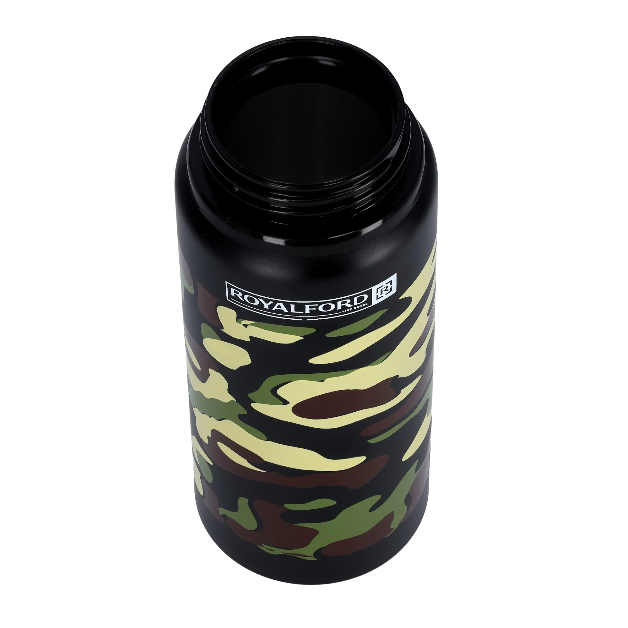 Royalford RF9361BK Sport Bottle 600ml | Stainless Steel Hot & Cold Insulated Water Bottle | Leak Resistant Lid | Portable Design for Gym, Travel, Office & Outdoor Use - Image 4