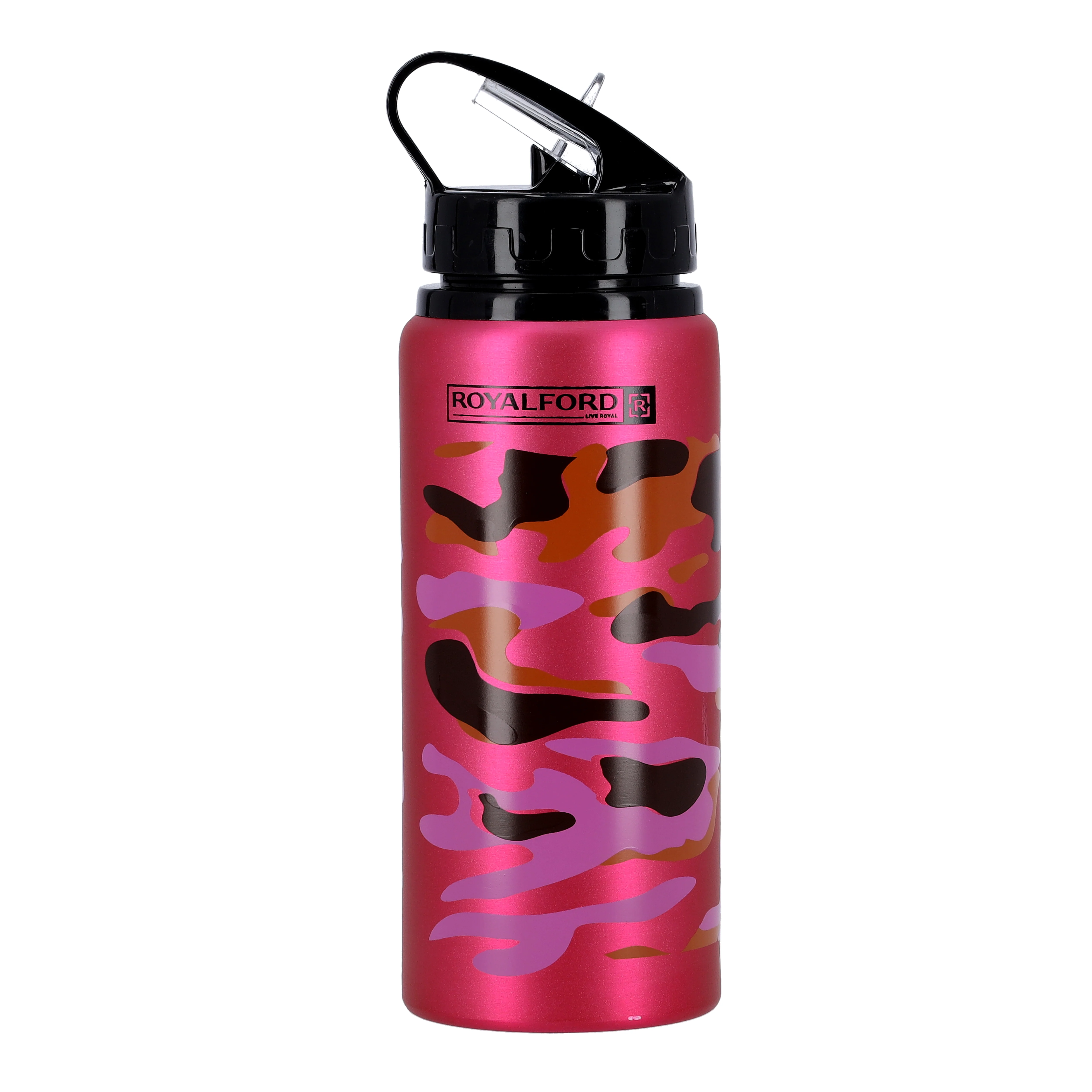 Royalford RF9361PN Sport Bottle 600ml | Stainless Steel Hot & Cold Insulated Water Bottle | Leak Resistant Lid | Portable Design |  Perfect for Gym, Travel & Office - Image 2