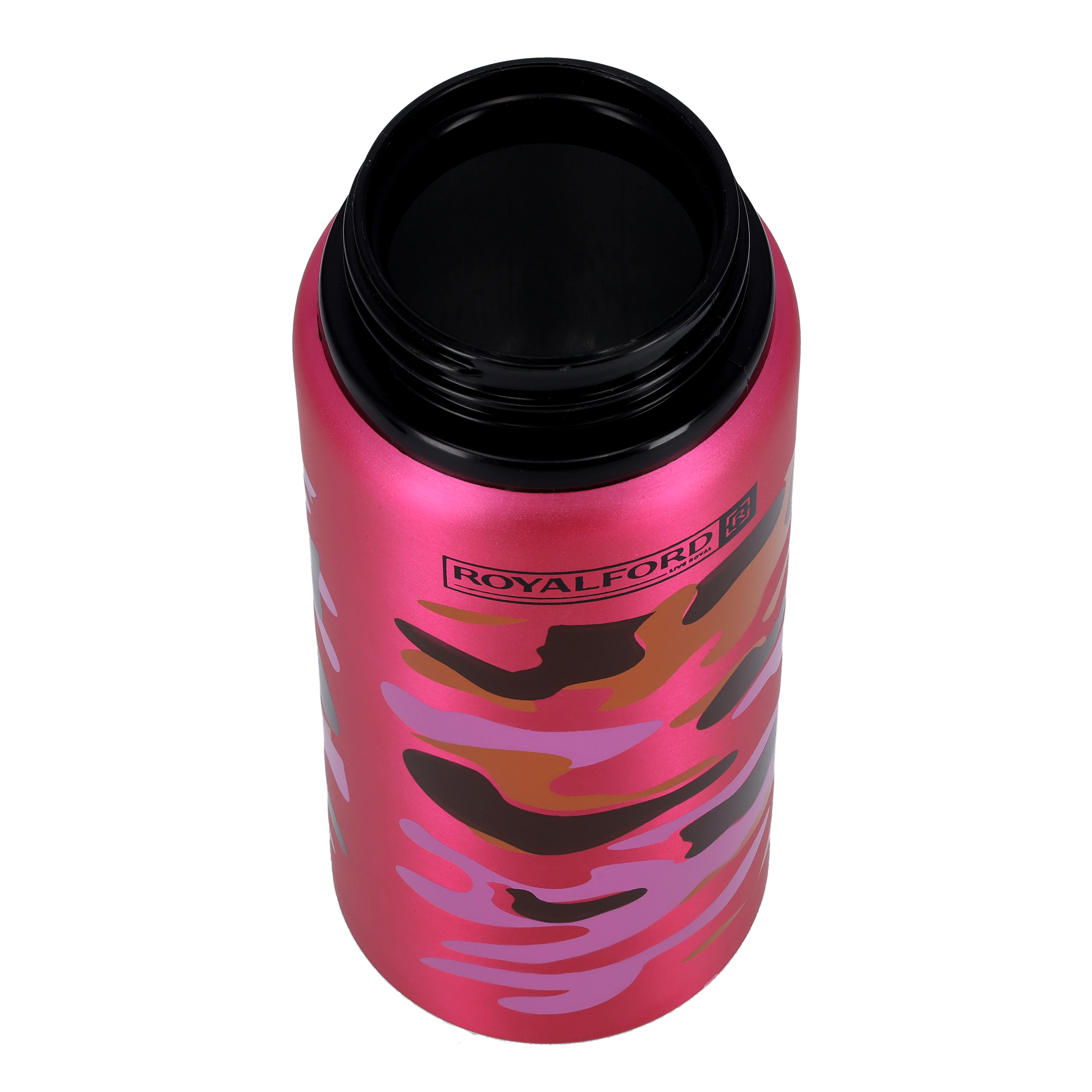Royalford RF9361PN Sport Bottle 600ml | Stainless Steel Hot & Cold Insulated Water Bottle | Leak Resistant Lid | Portable Design |  Perfect for Gym, Travel & Office - Image 4