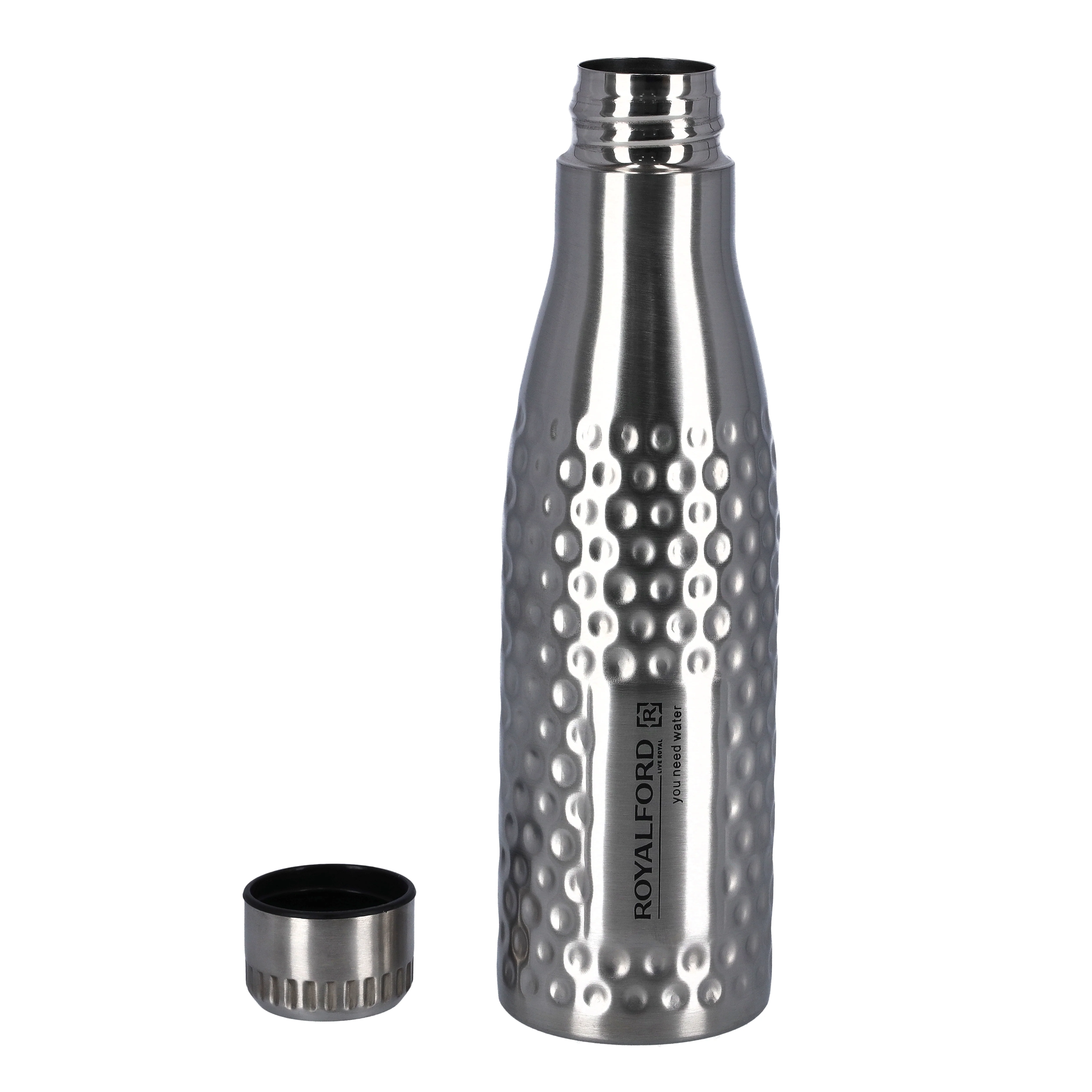 Royalford RF9363 Stainless Steel Sport Bottle 750ml | Durable Leak Resistant Water Bottle | Elegant Design for Gym, Office, Travel, Outdoor Sports & Daily Hydration Use - Image 3