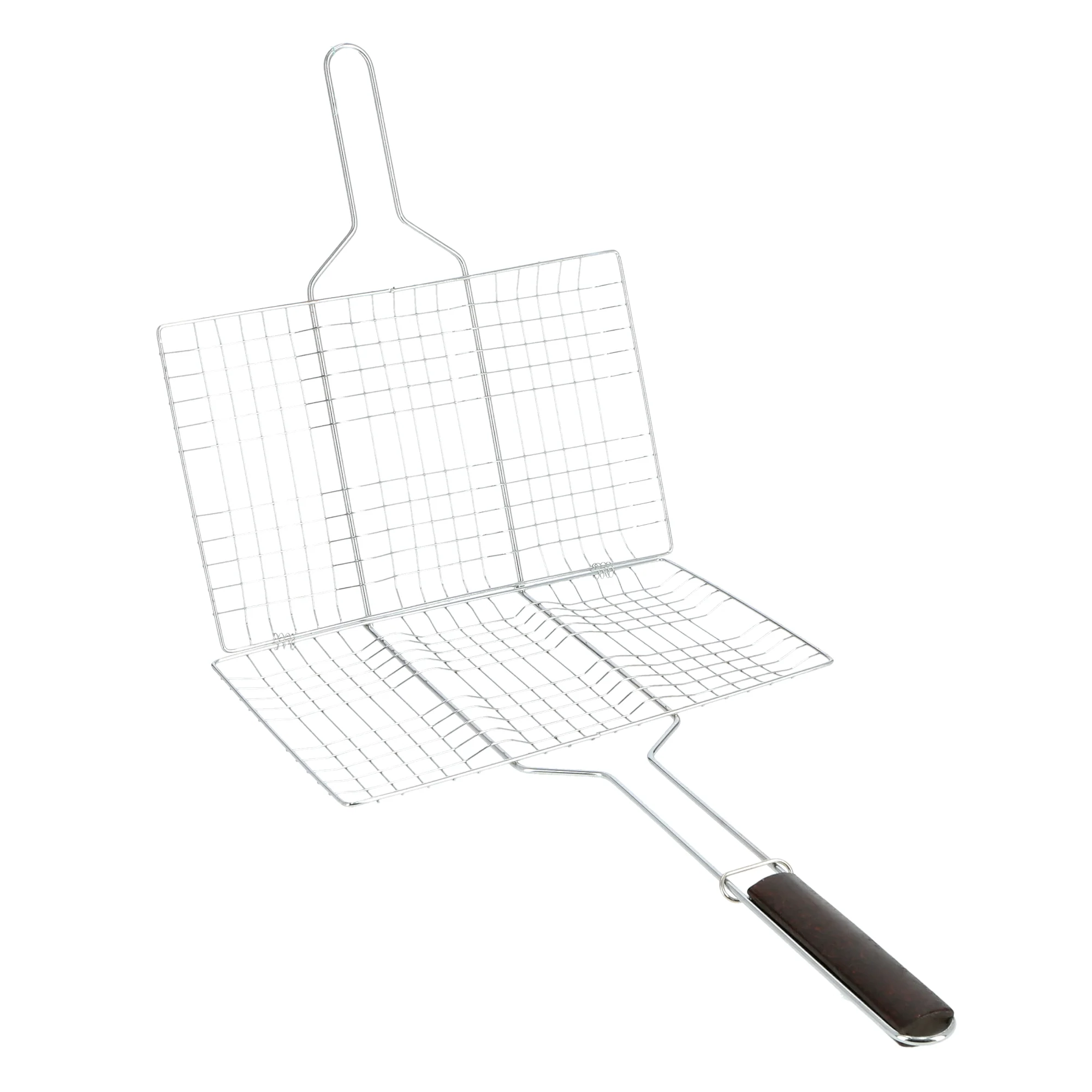 Royalford RF9394 Barbecue | Grill 33×23cm Size | Durable Metal BBQ Grill Basket | Heat Resistant Wooden Handle | Perfect for Outdoor BBQ Grilling, Fish, Meat & Vegetables - Image 3